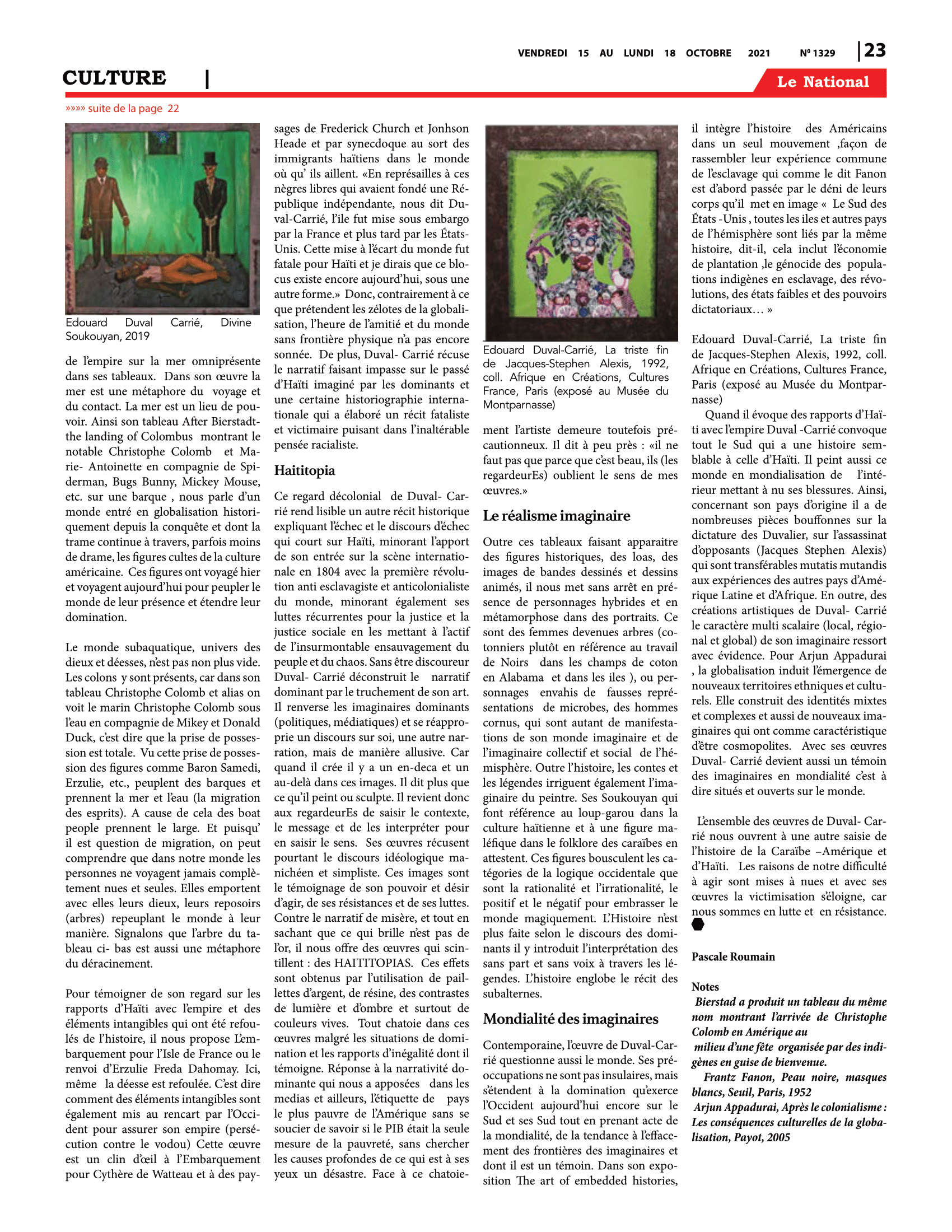 Page 23 de l'édition 1329