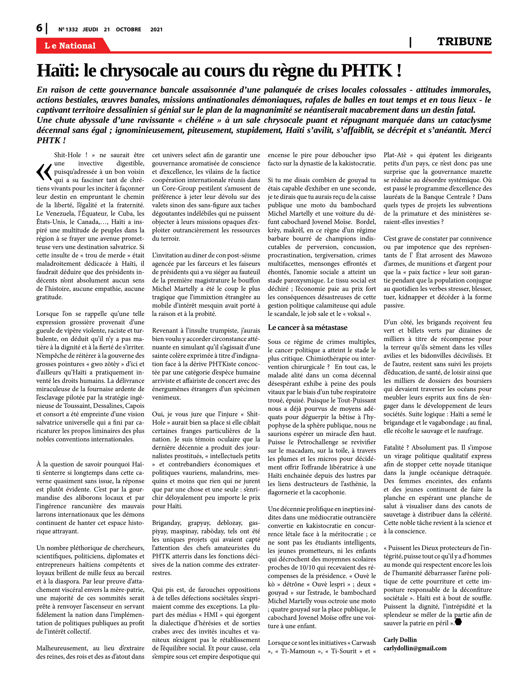 Page 6 de l'édition 1332