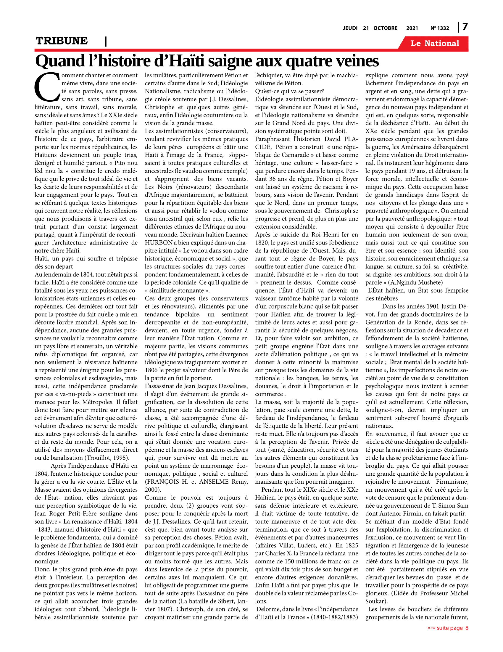 Page 7 de l'édition 1332