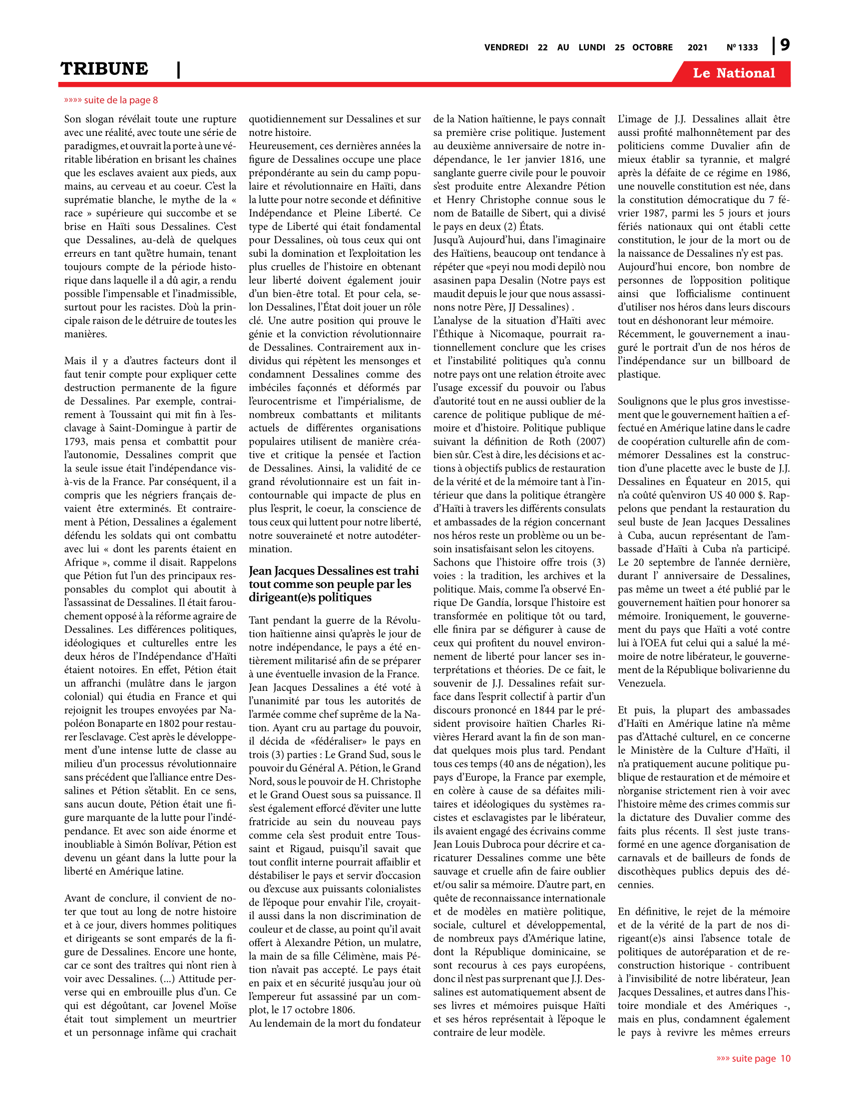 Page 9 de l'édition 1333