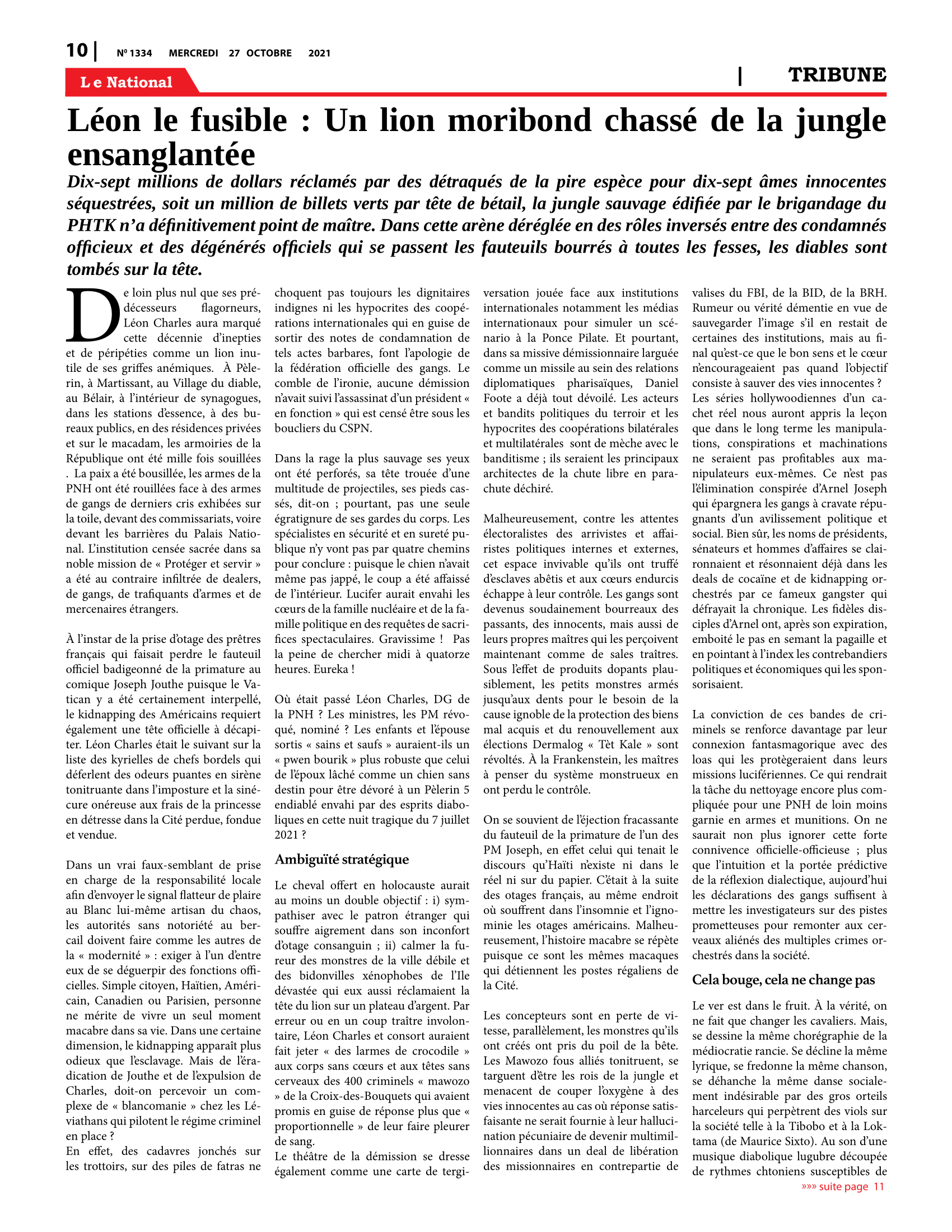 Page 10 de l'édition 1334