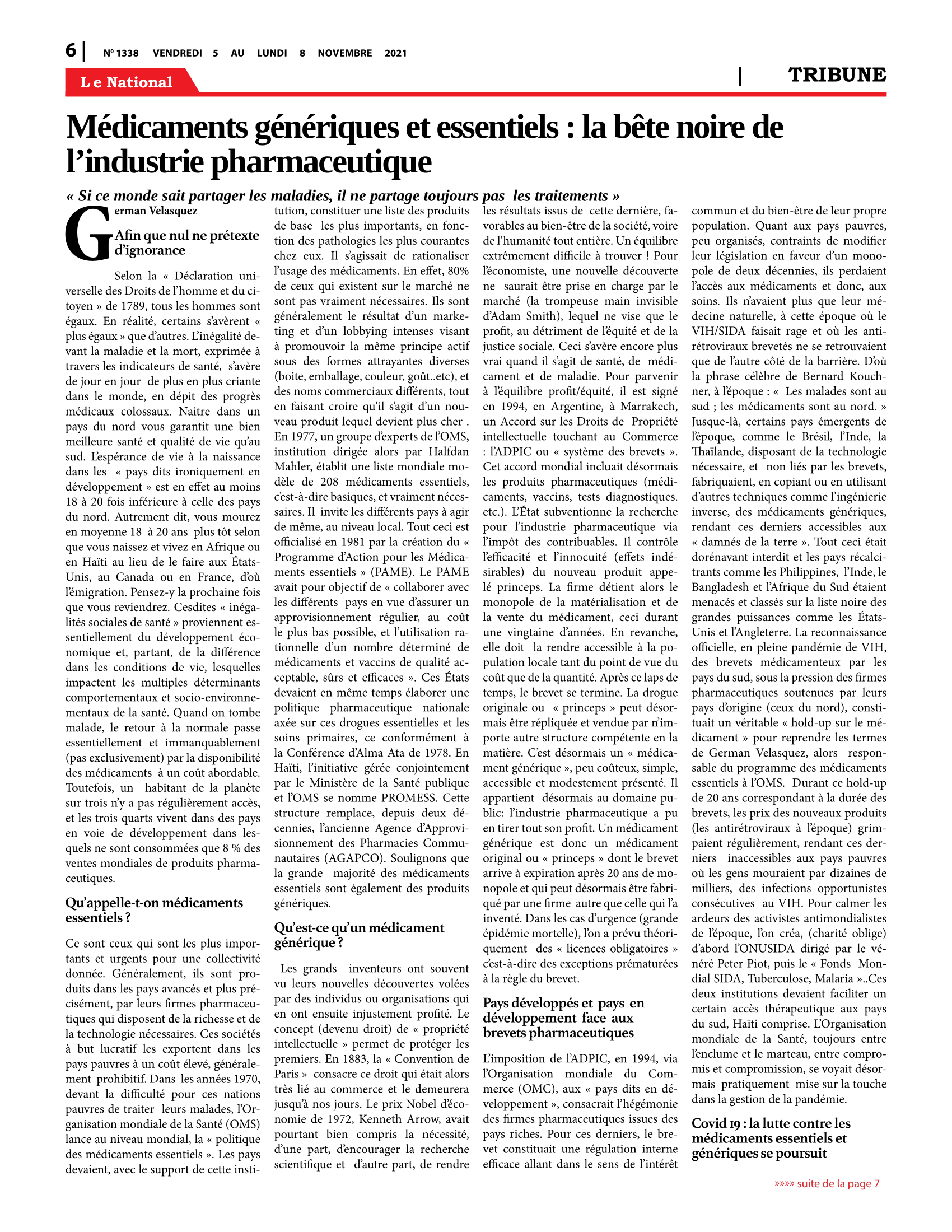 Page 6 de l'édition 1338