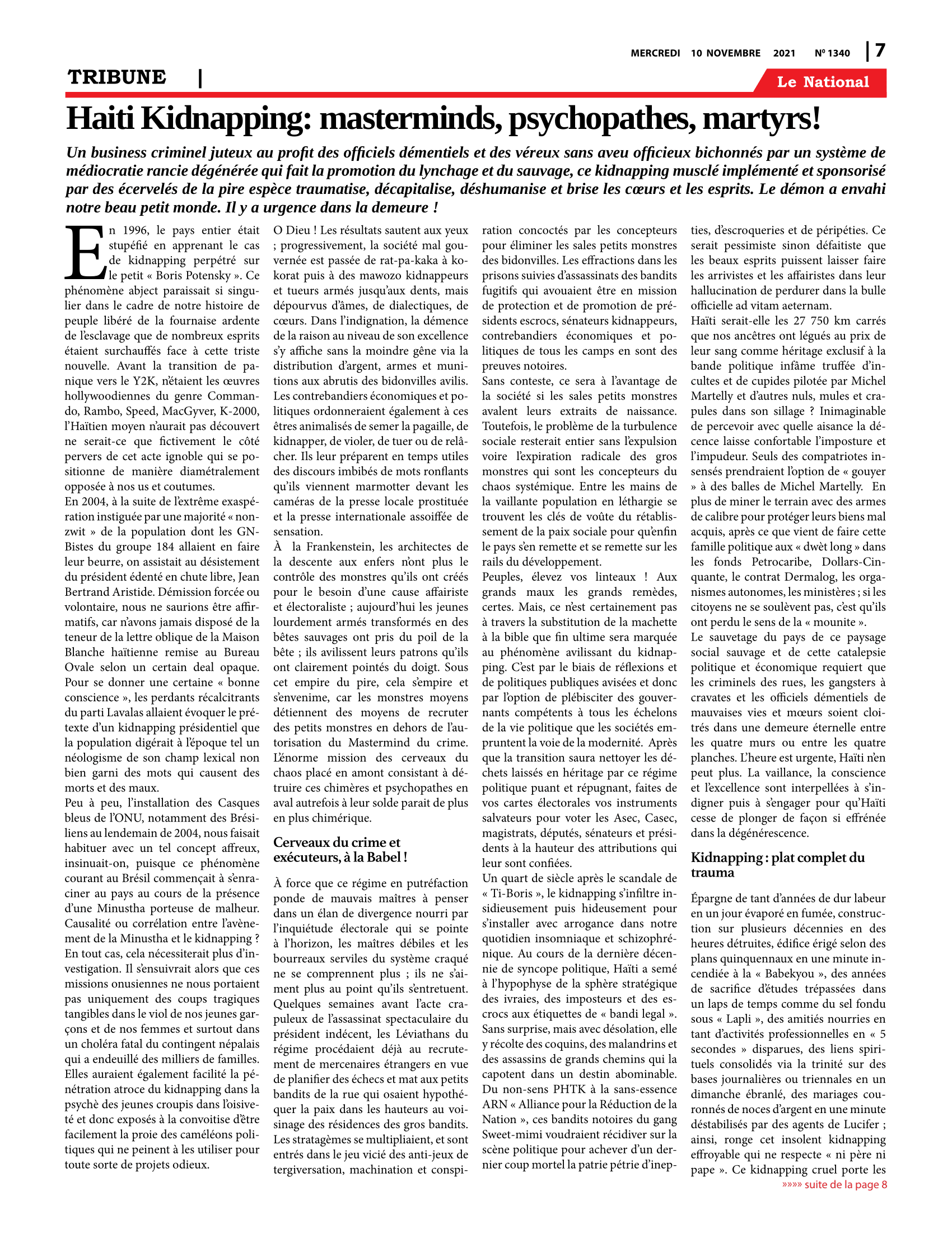 Page 7 de l'édition 1340