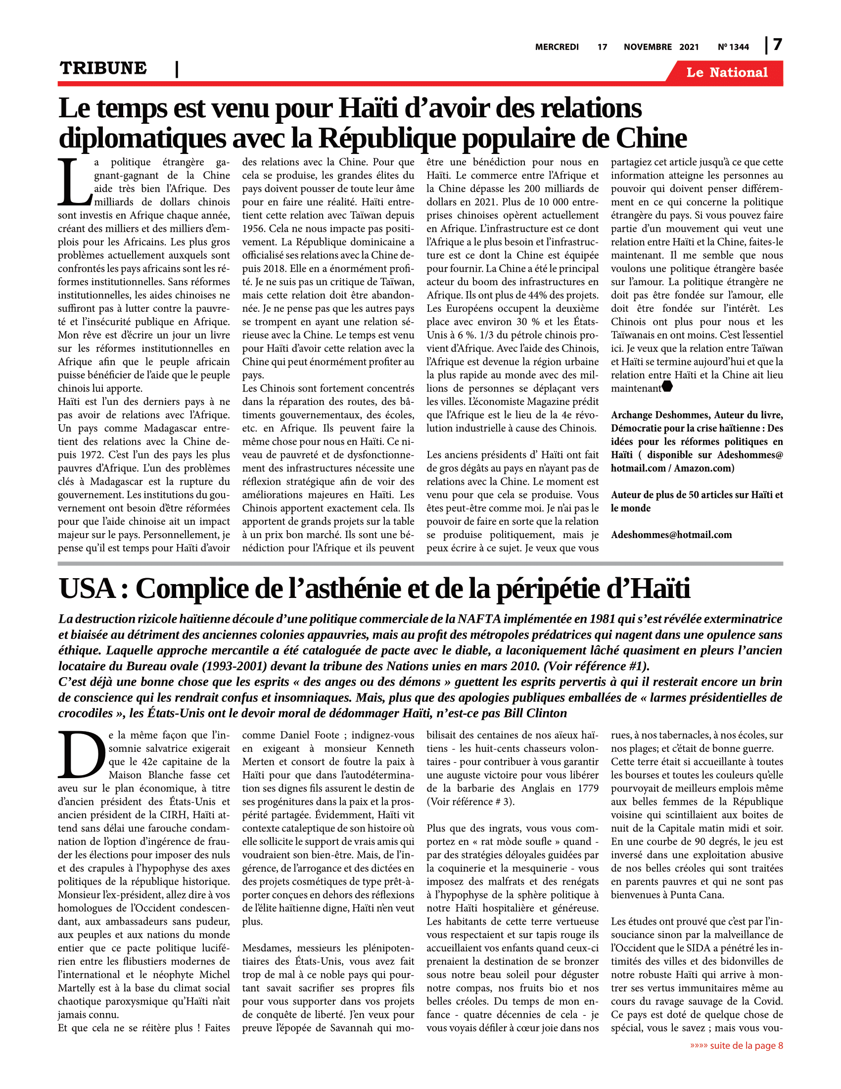 Page 7 de l'édition 1344