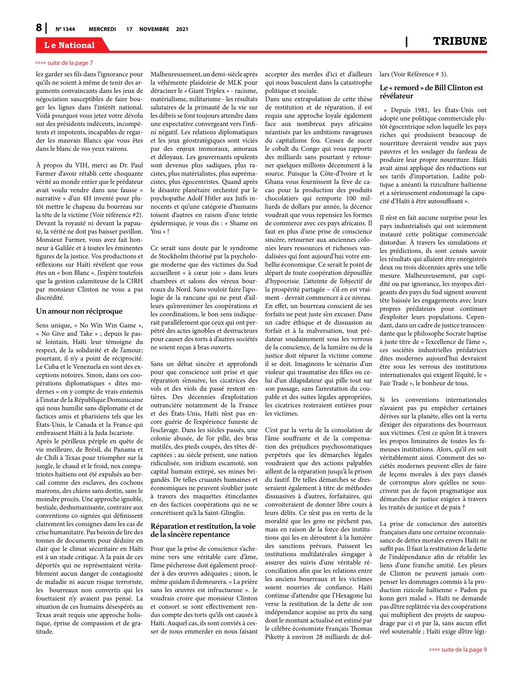 Page 8 de l'édition 1344