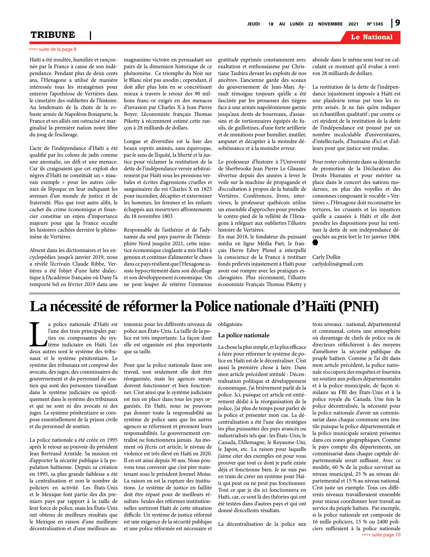 Page 9 de l'édition 1345