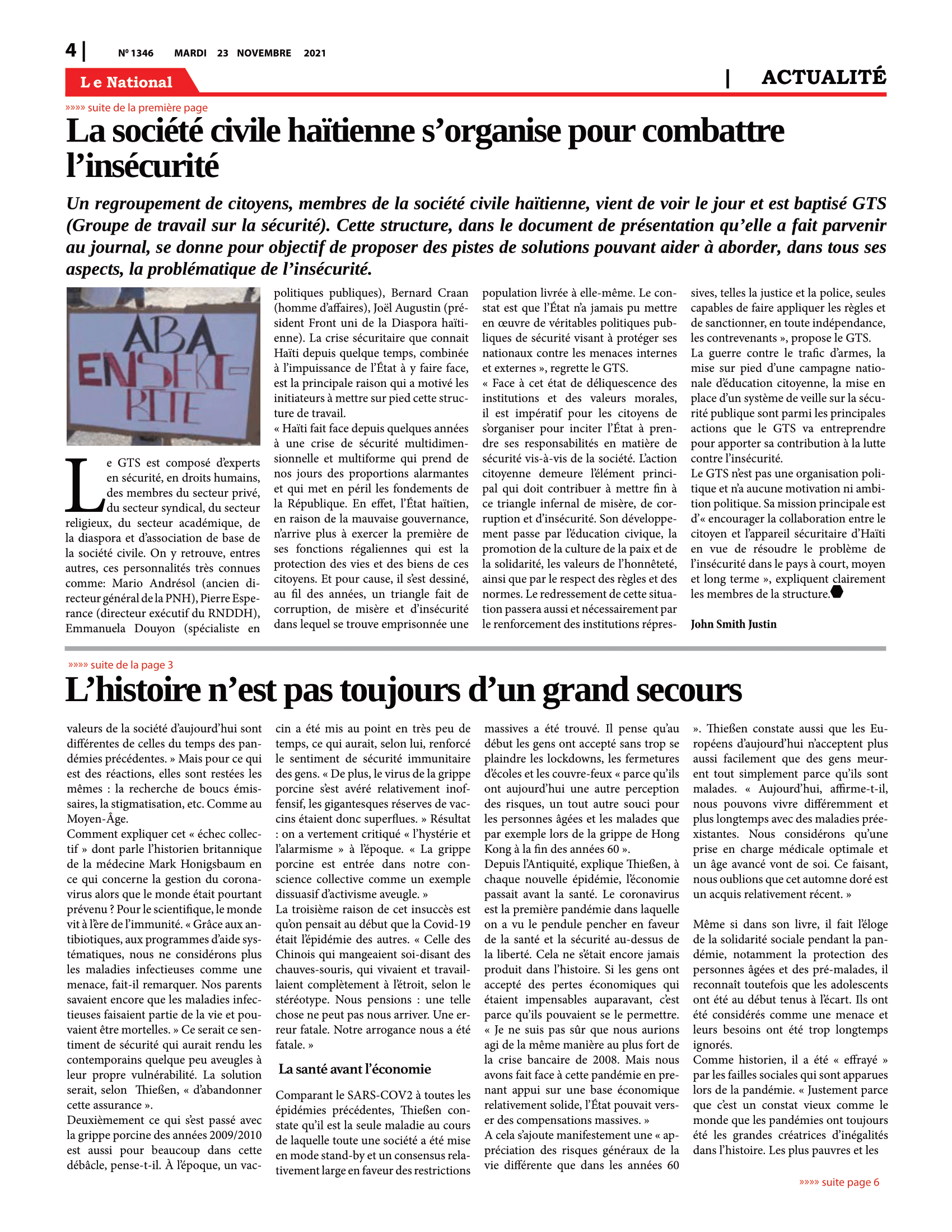 Page 4 de l'édition 1346
