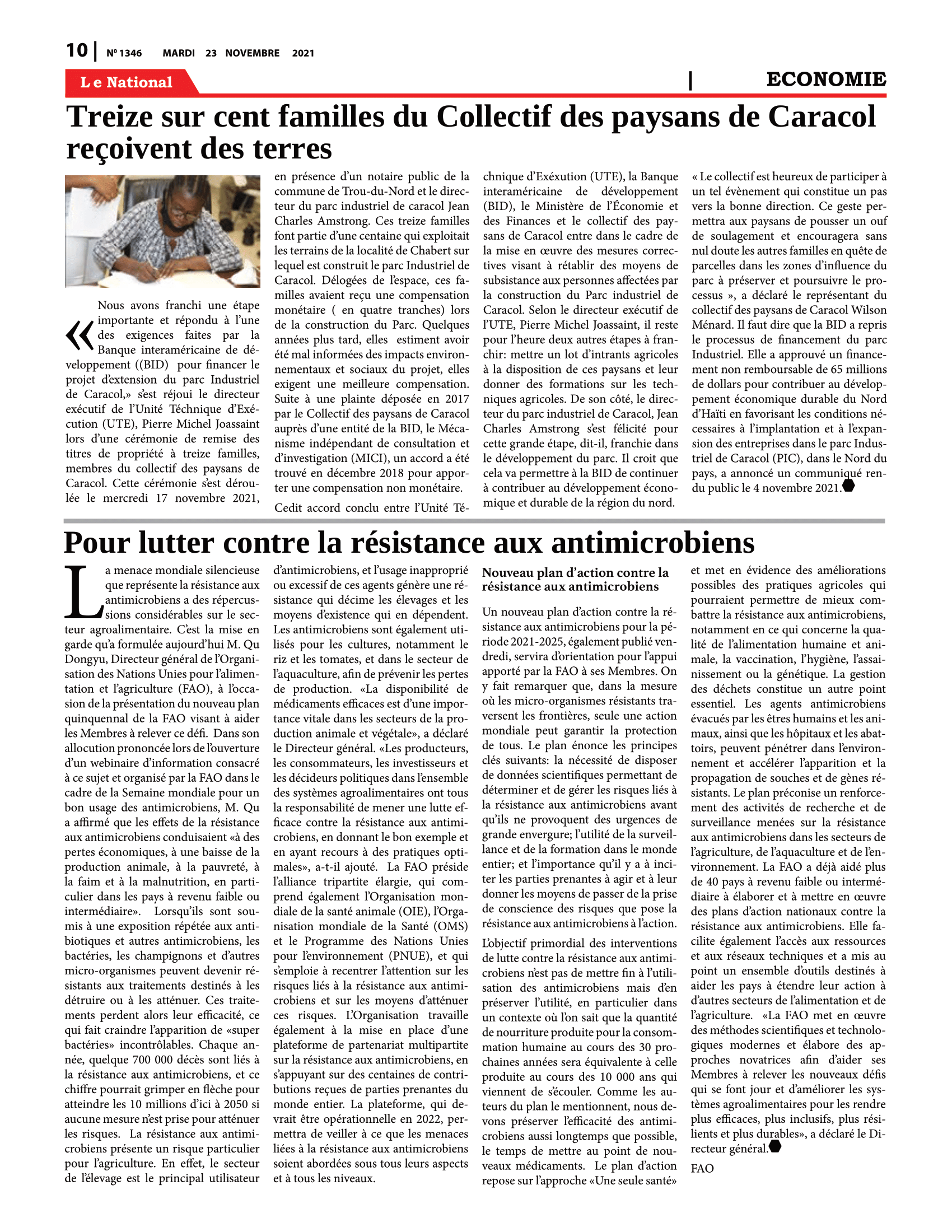 Page 10 de l'édition 1346