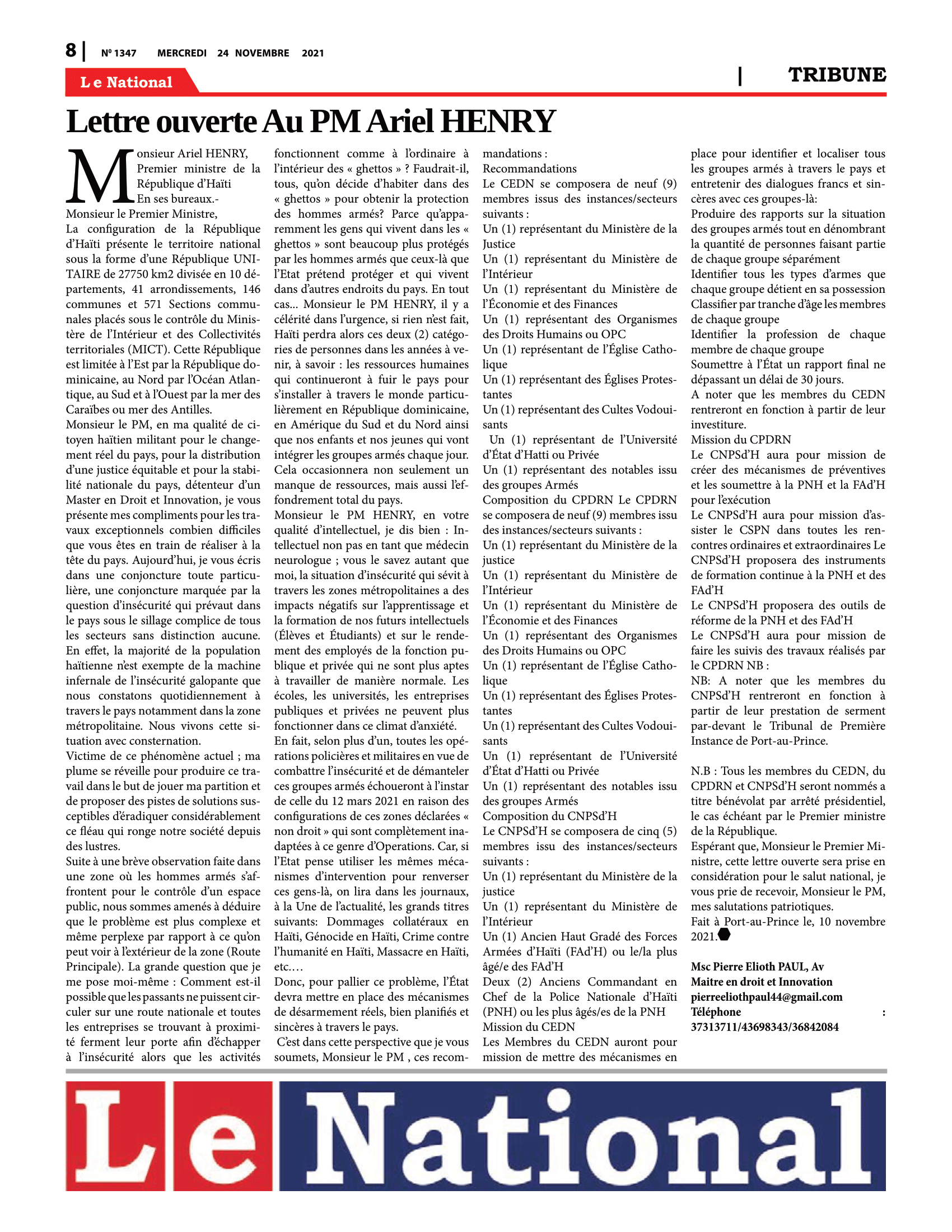 Page 8 de l'édition 1347