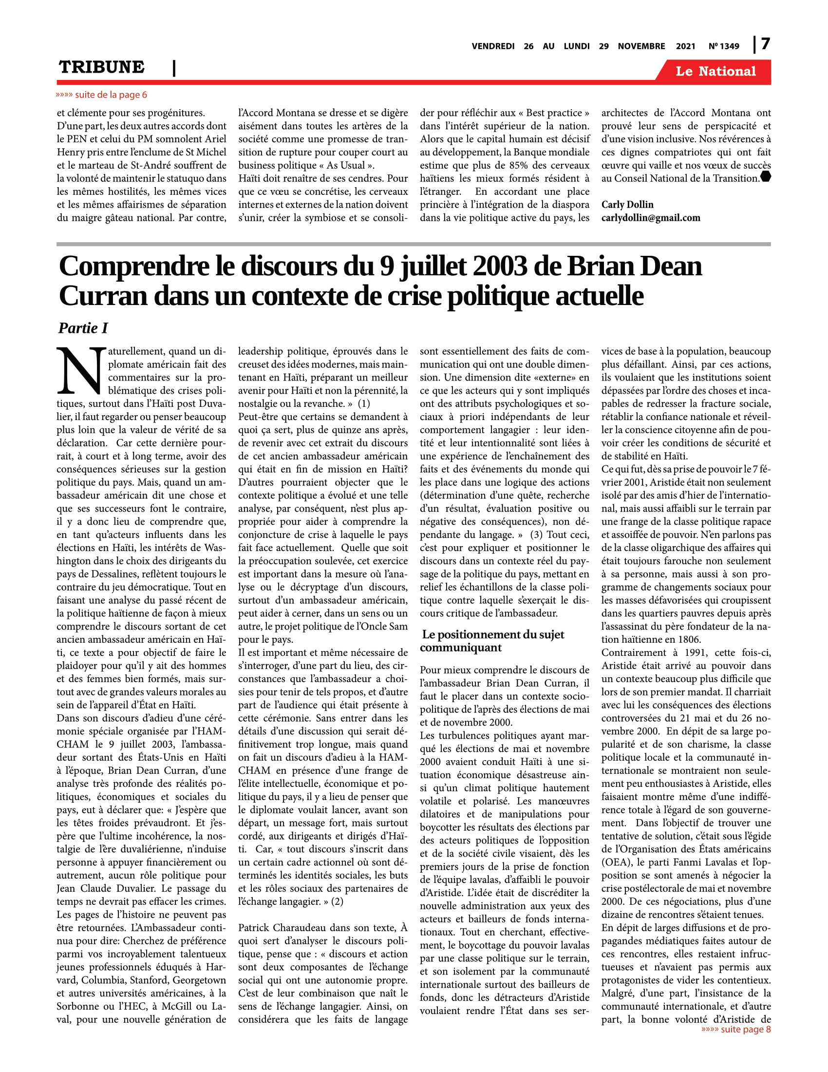 Page 7 de l'édition 1349