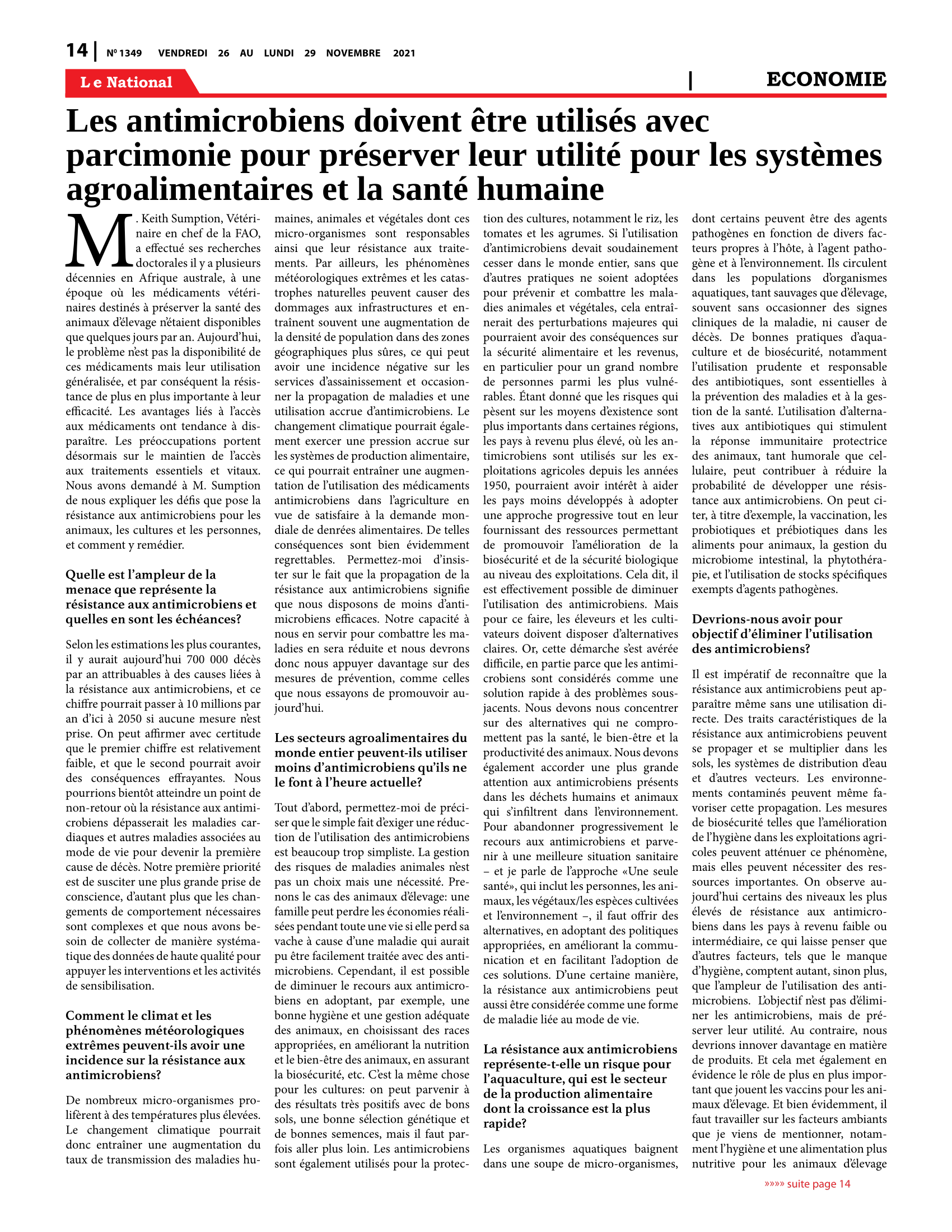 Page 14 de l'édition 1349