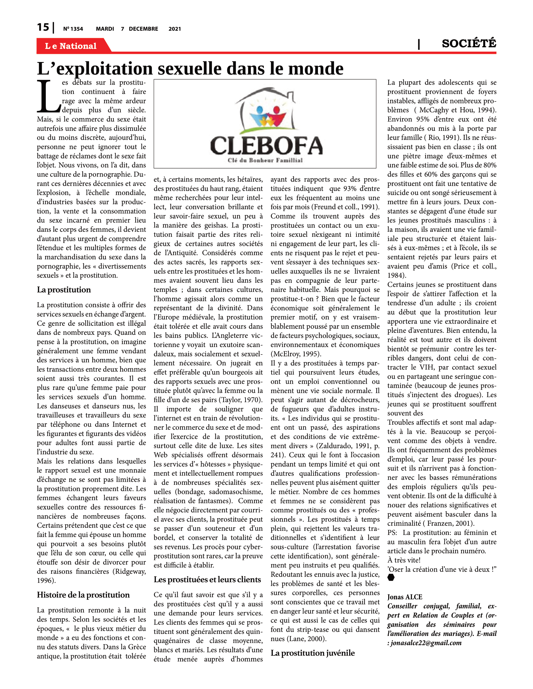 Page 15 de l'édition 1354