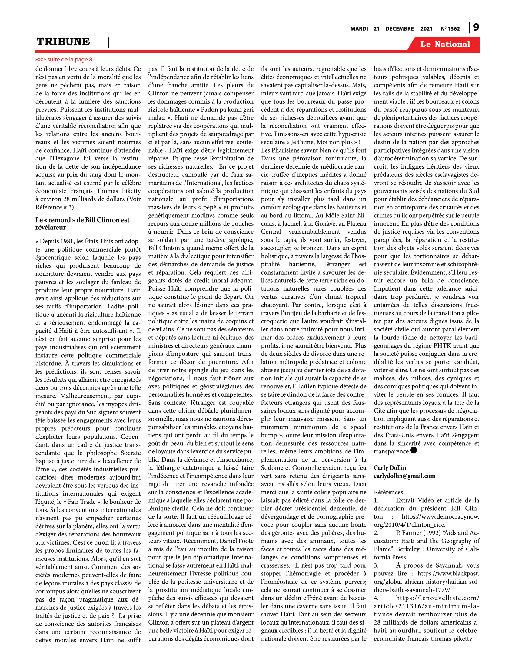 Page 9 de l'édition 1362