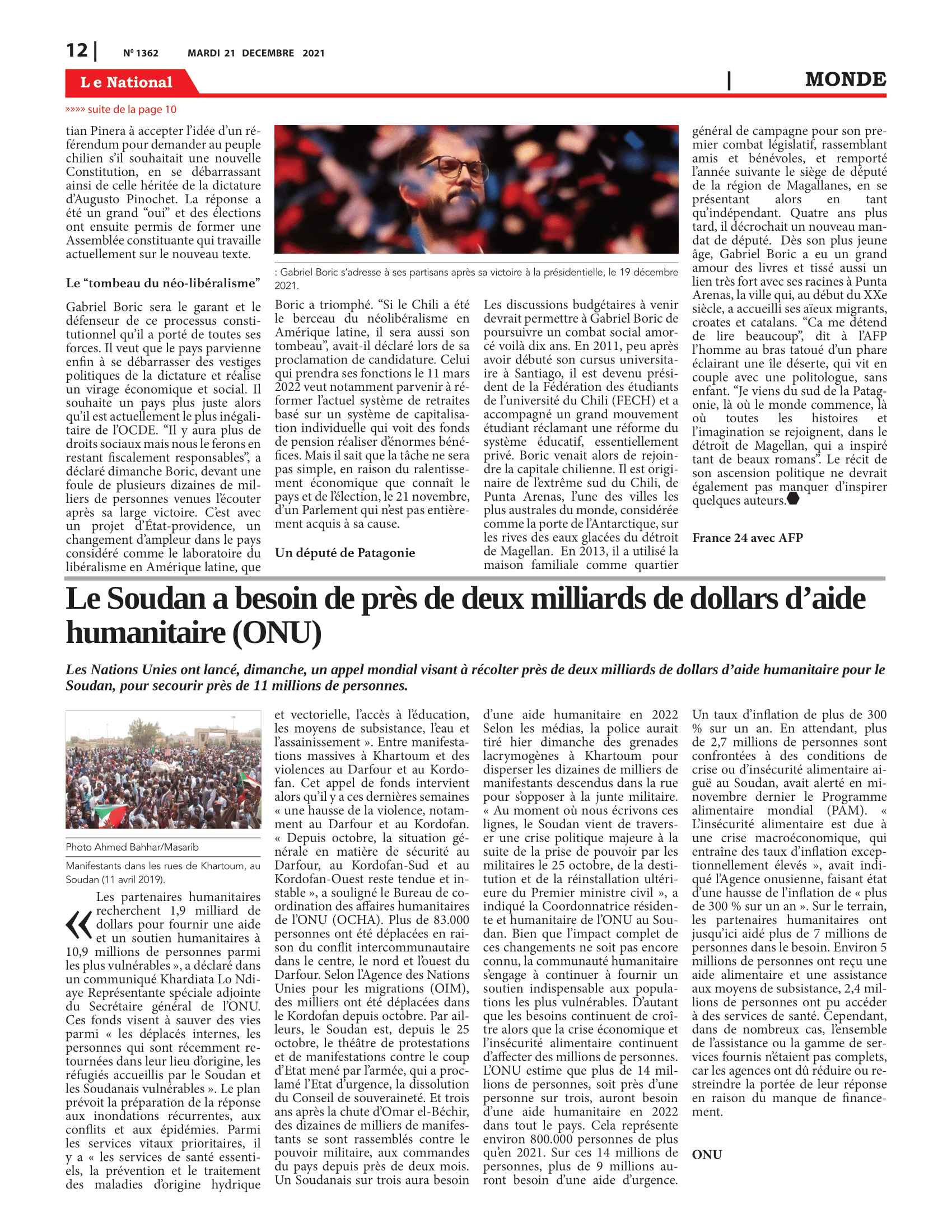 Page 12 de l'édition 1362