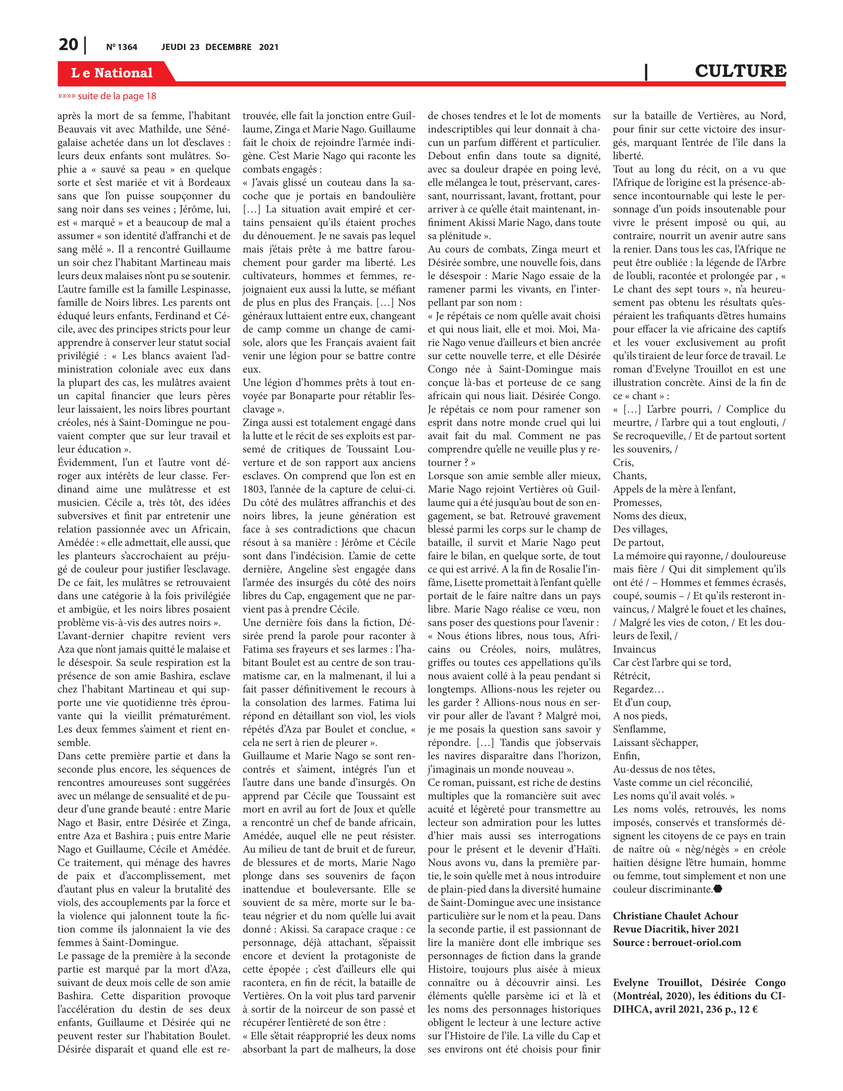 Page 20 de l'édition 1364