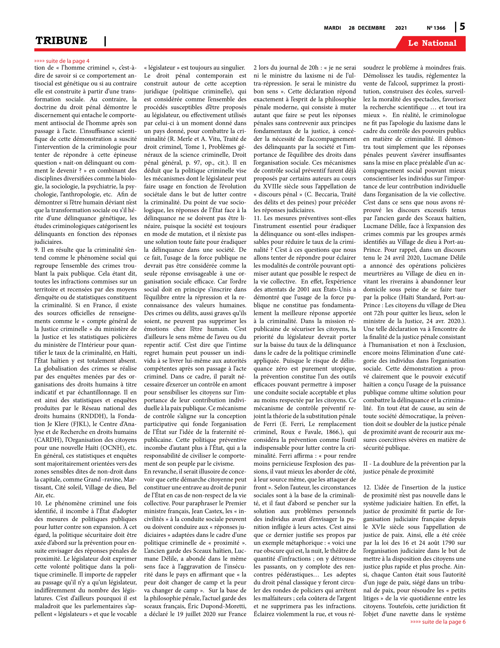 Page 5 de l'édition 1366