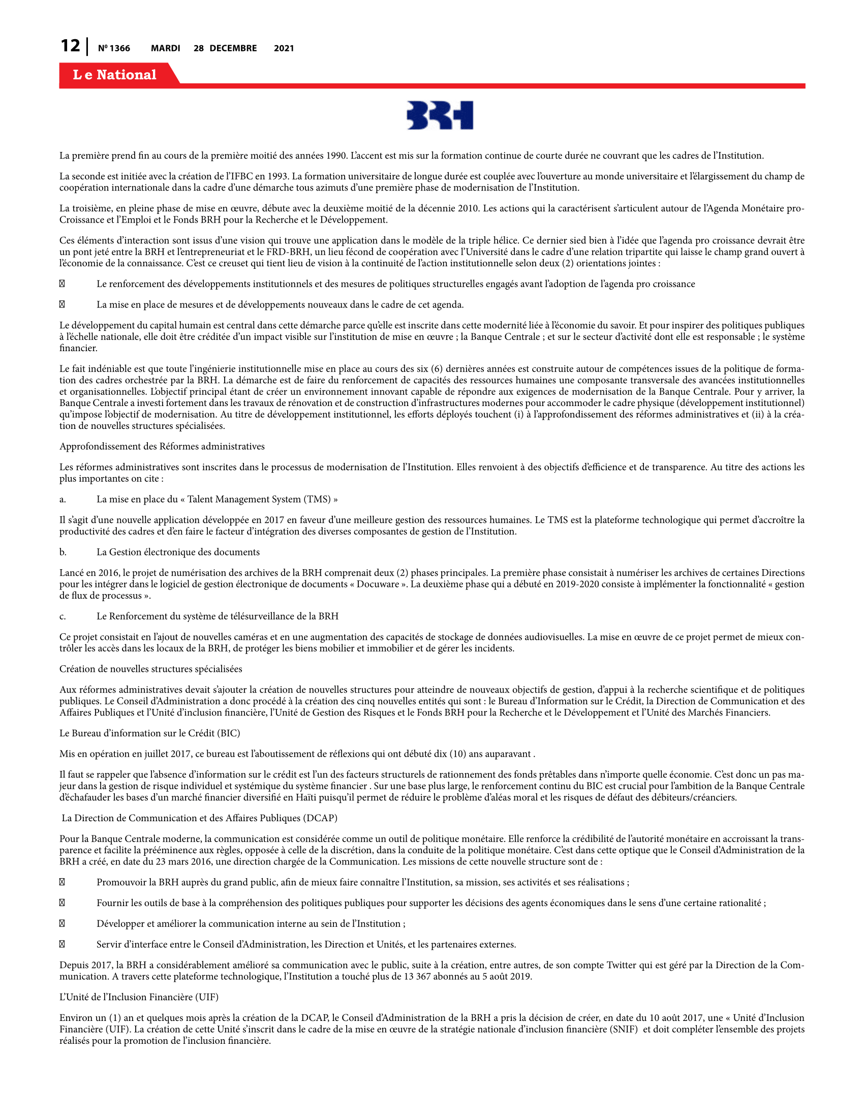 Page 12 de l'édition 1366