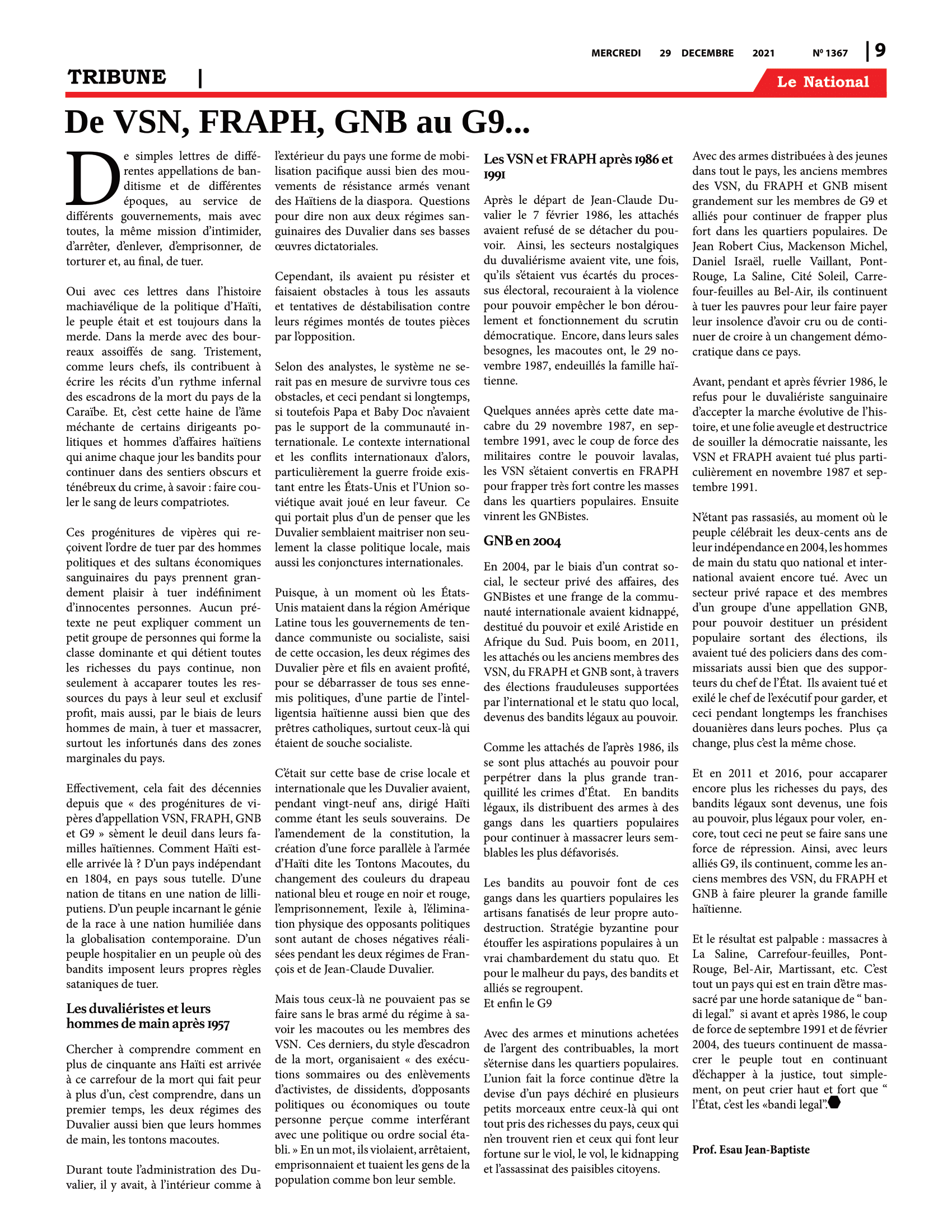 Page 9 de l'édition 1367