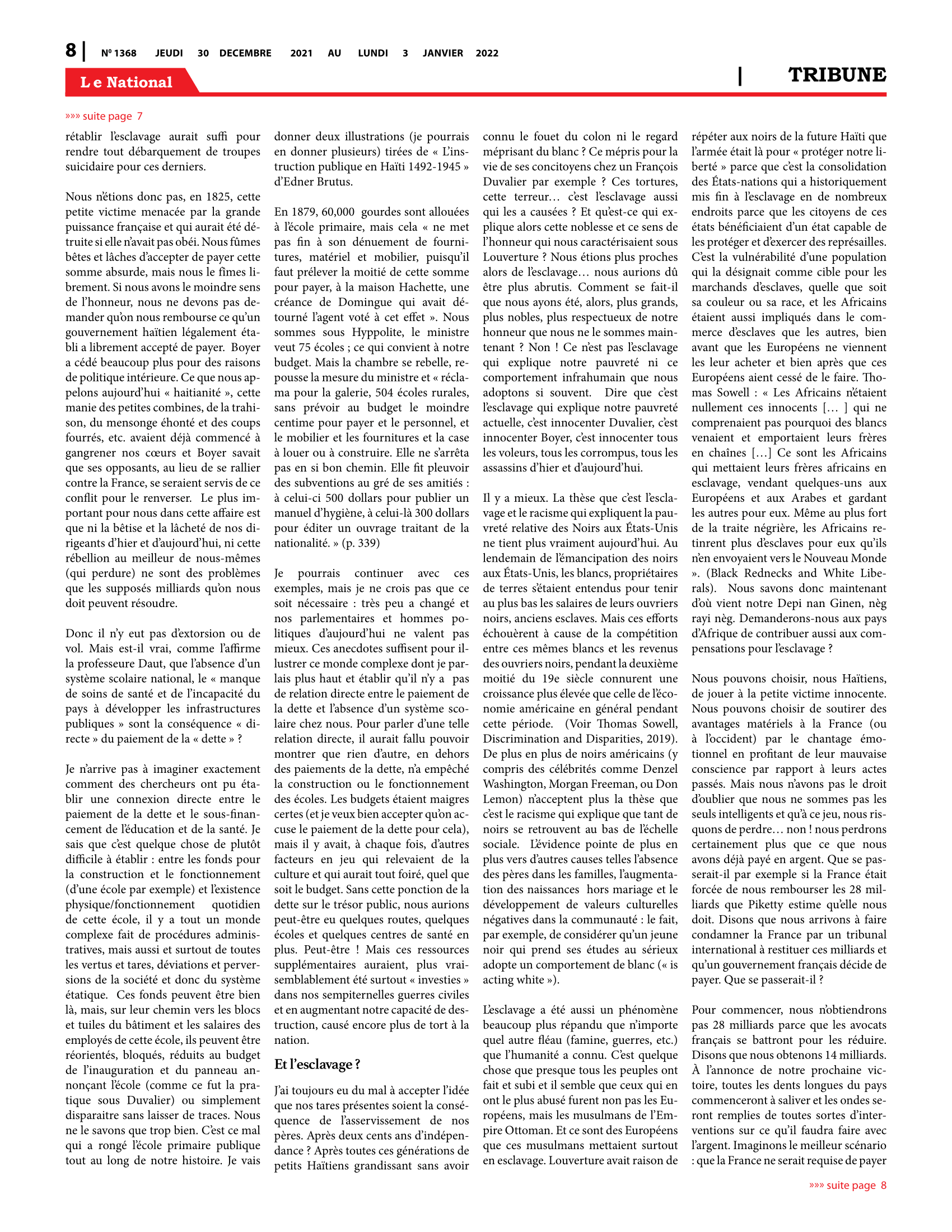 Page 8 de l'édition 1368