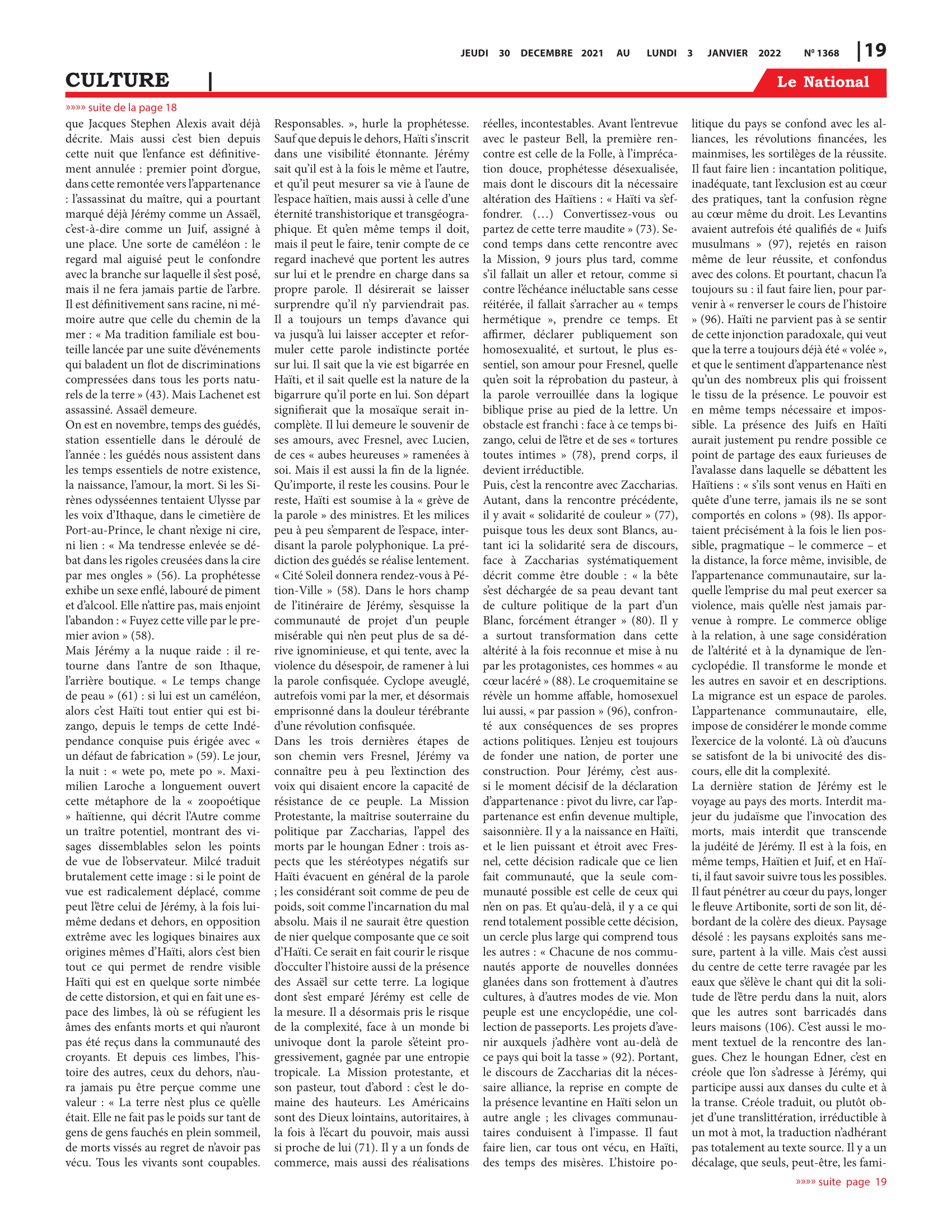 Page 19 de l'édition 1368