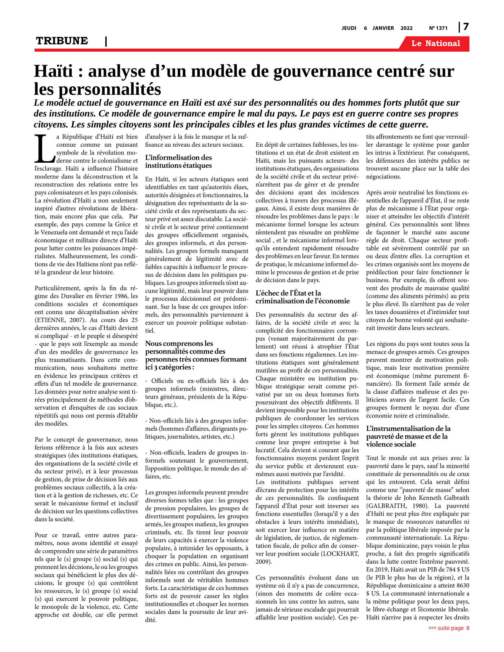 Page 7 de l'édition 1371