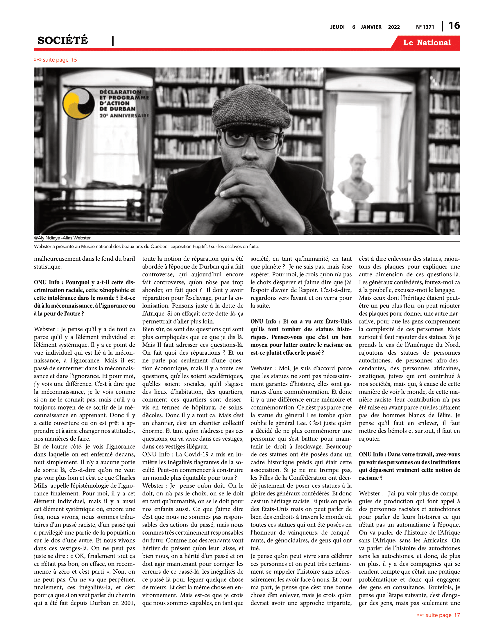 Page 16 de l'édition 1371