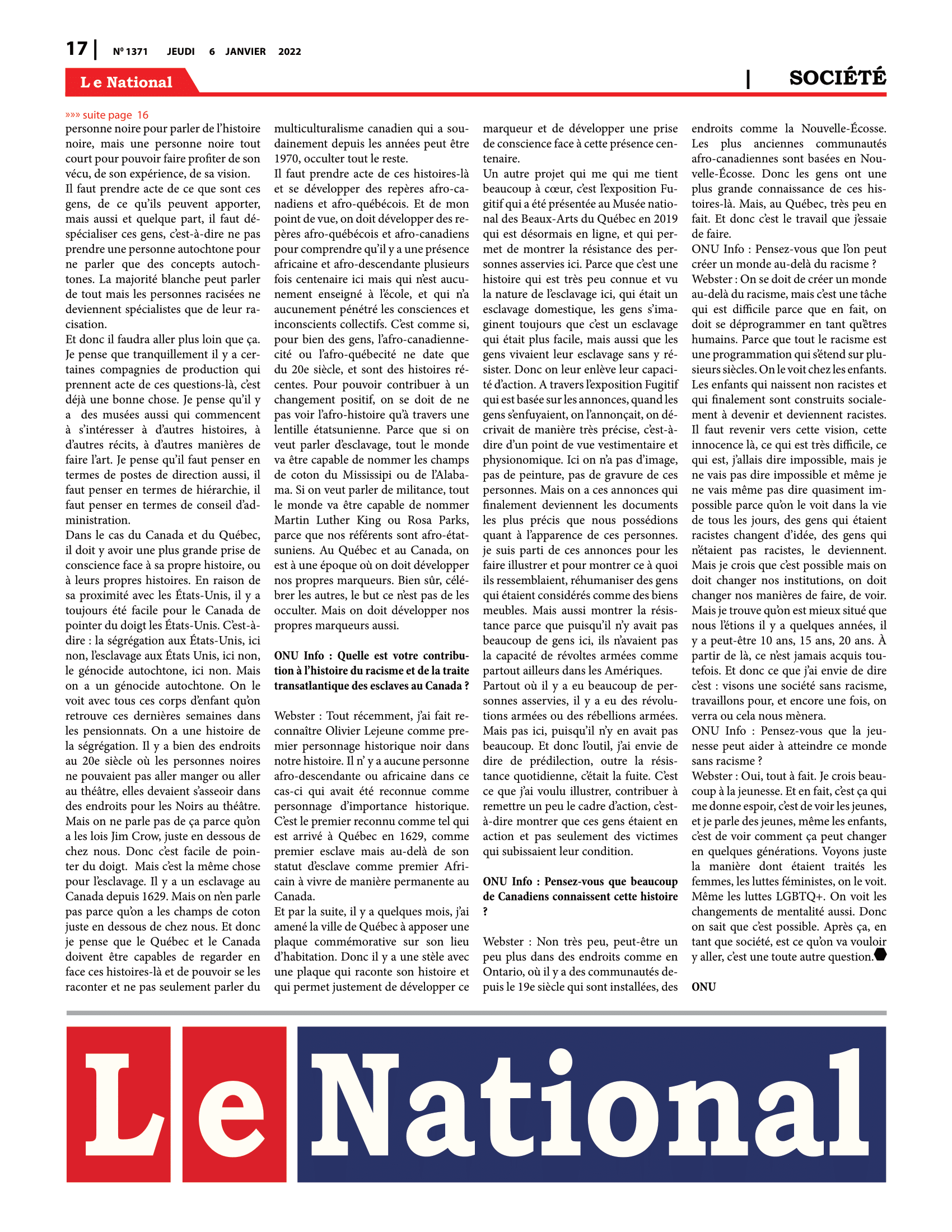 Page 17 de l'édition 1371
