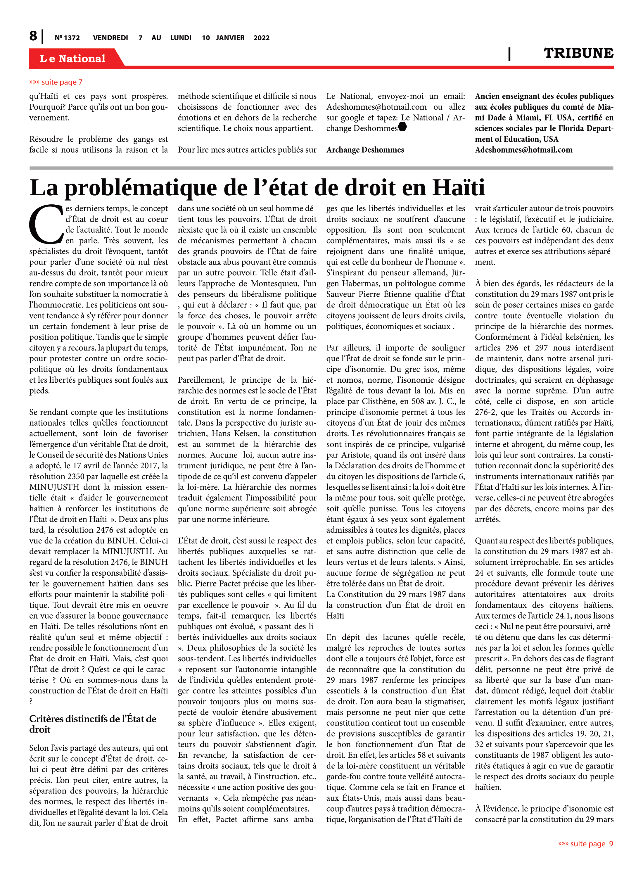 Page 8 de l'édition 1372