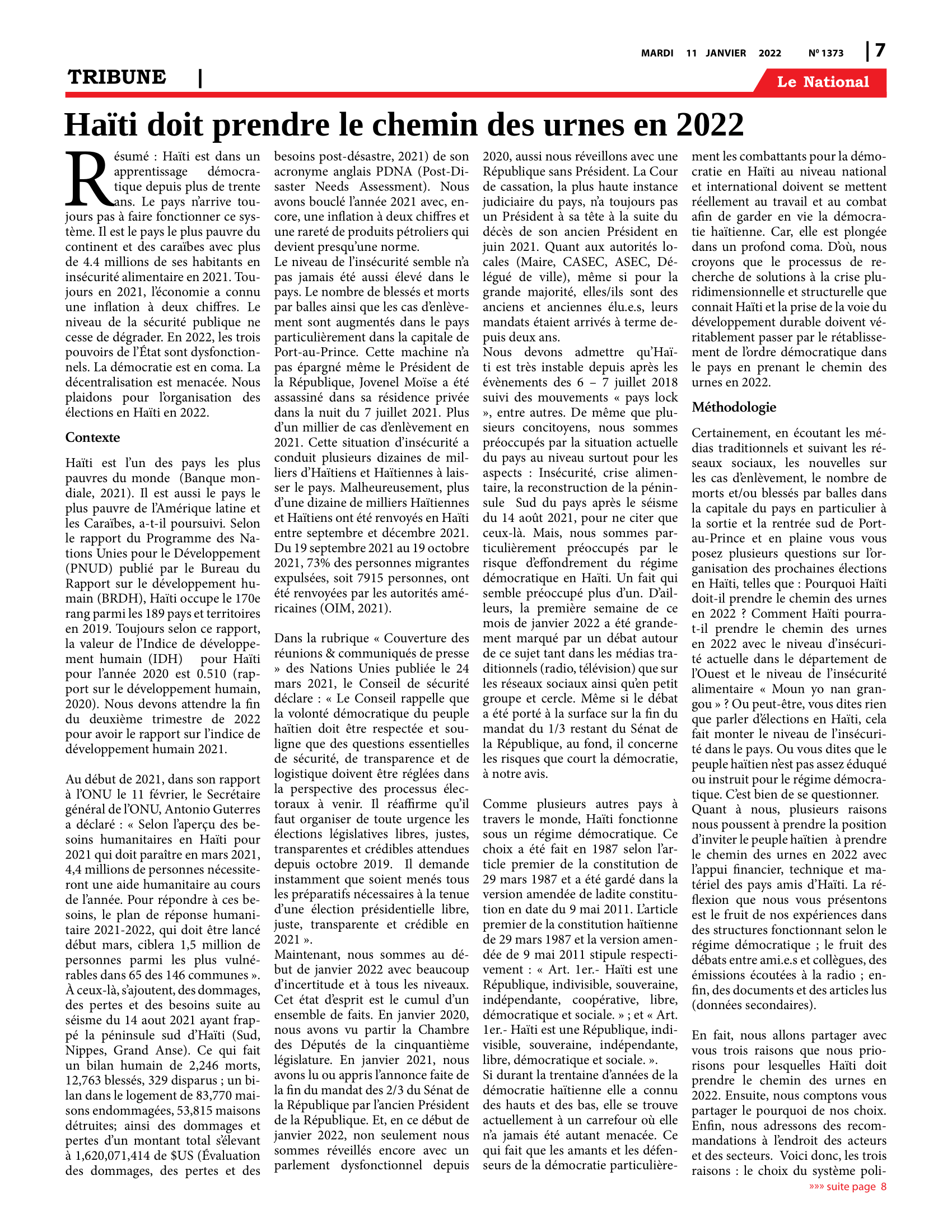 Page 7 de l'édition 1373