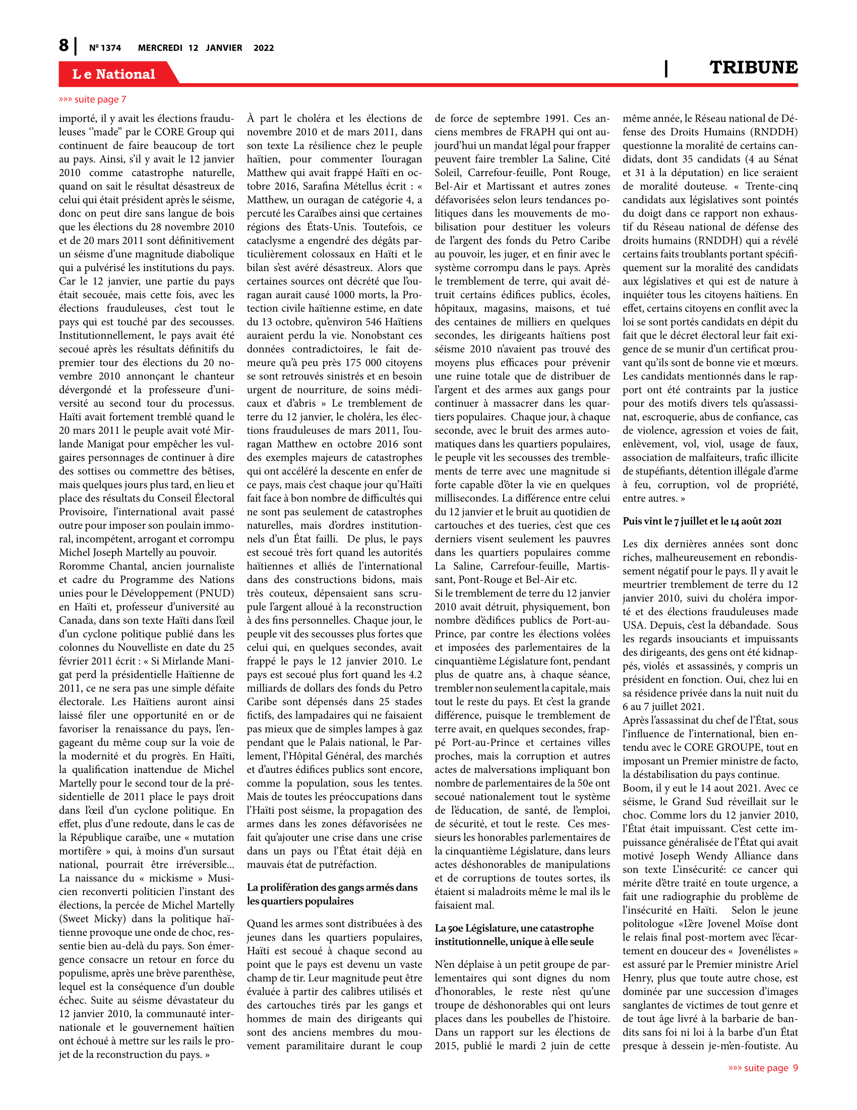 Page 8 de l'édition 1374