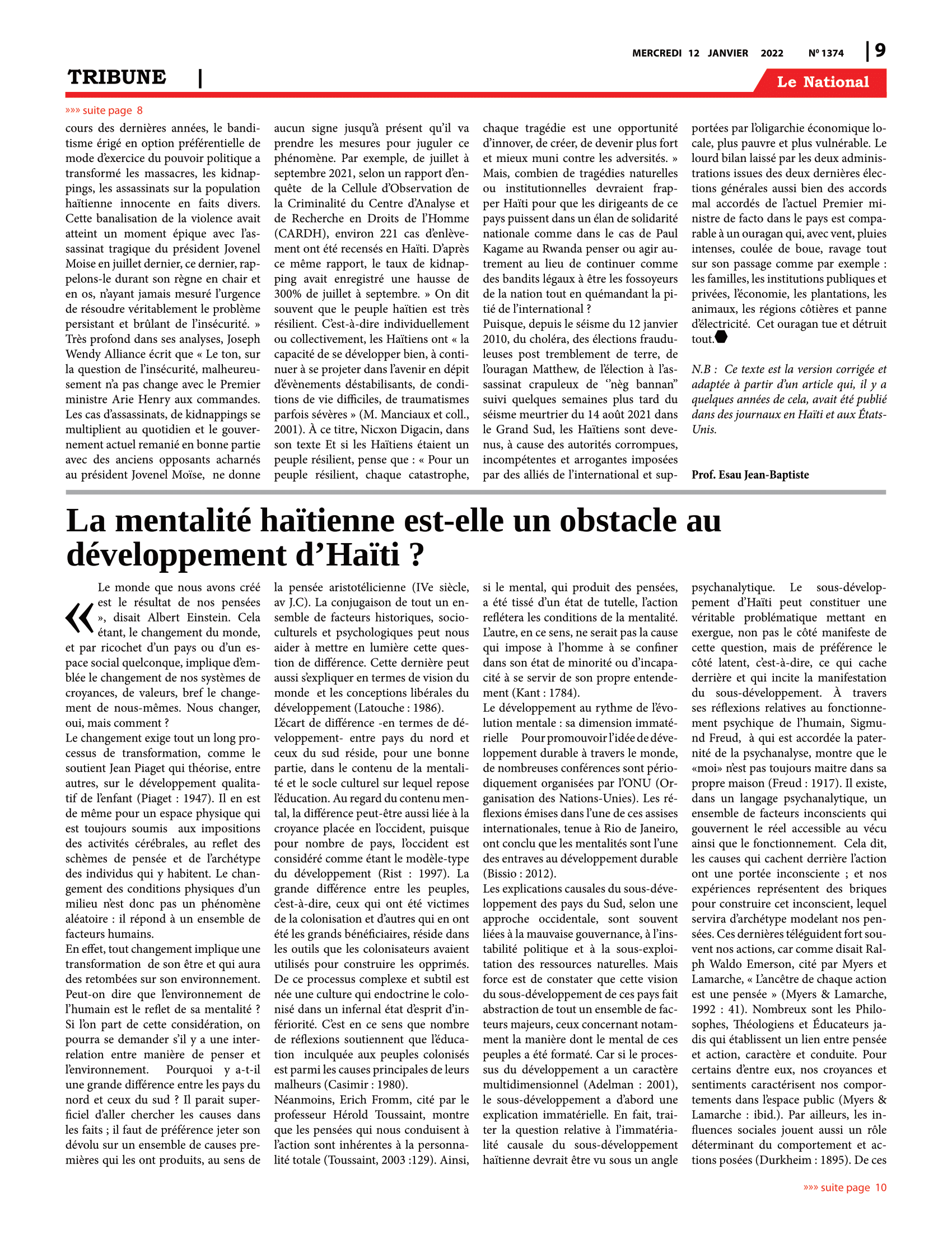 Page 9 de l'édition 1374