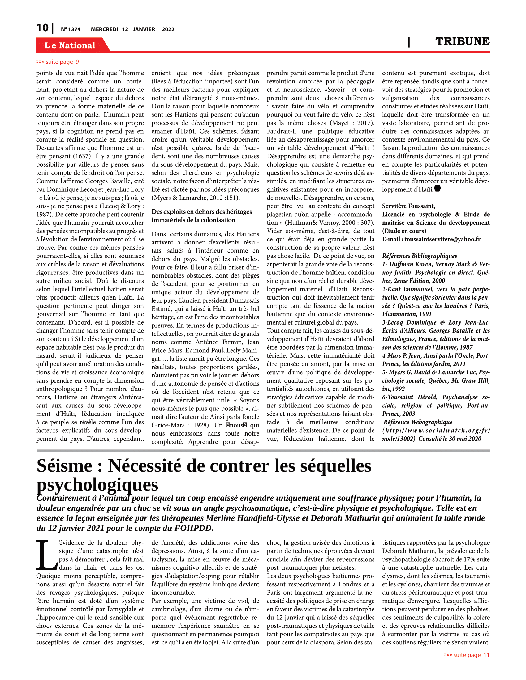 Page 10 de l'édition 1374