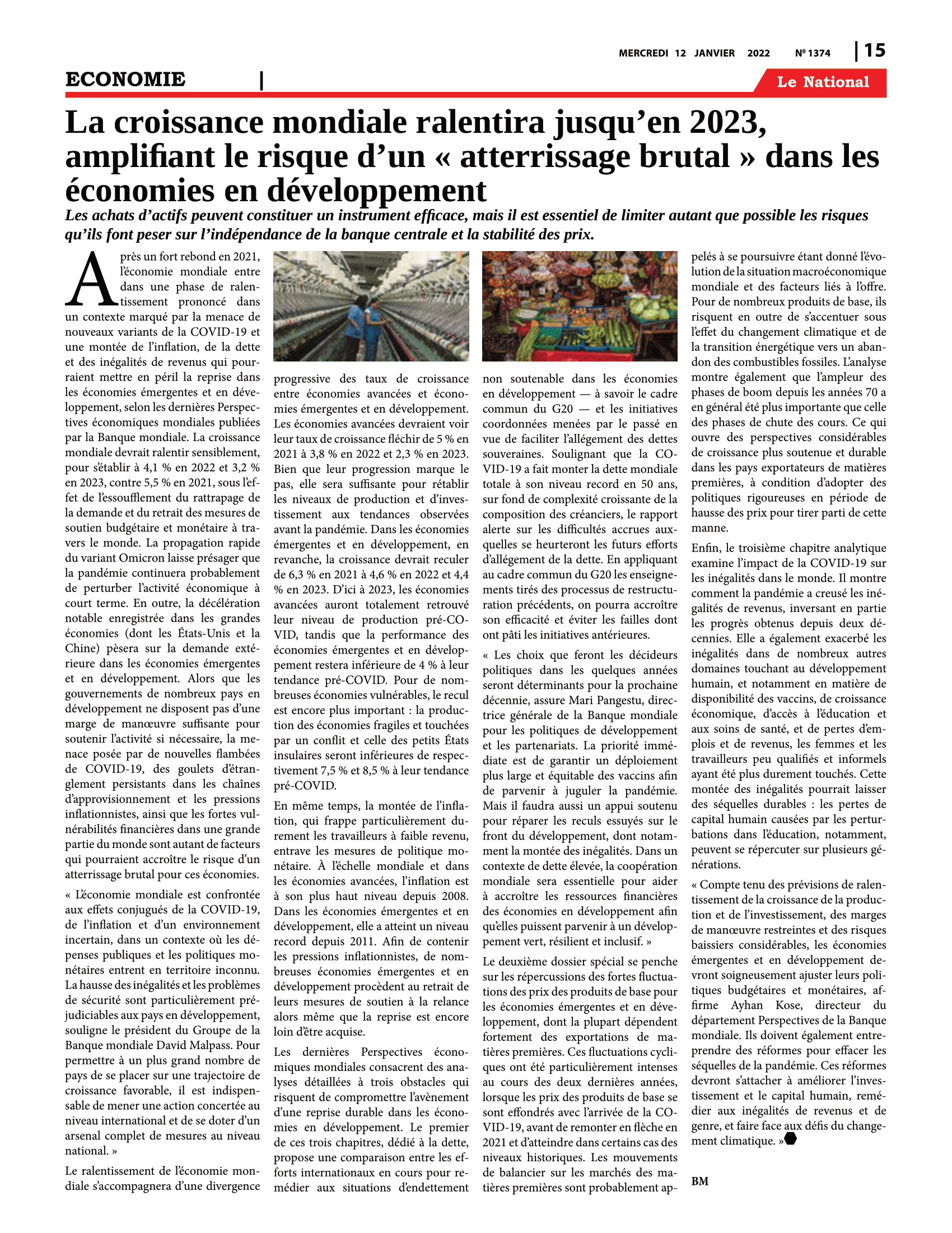 Page 15 de l'édition 1374