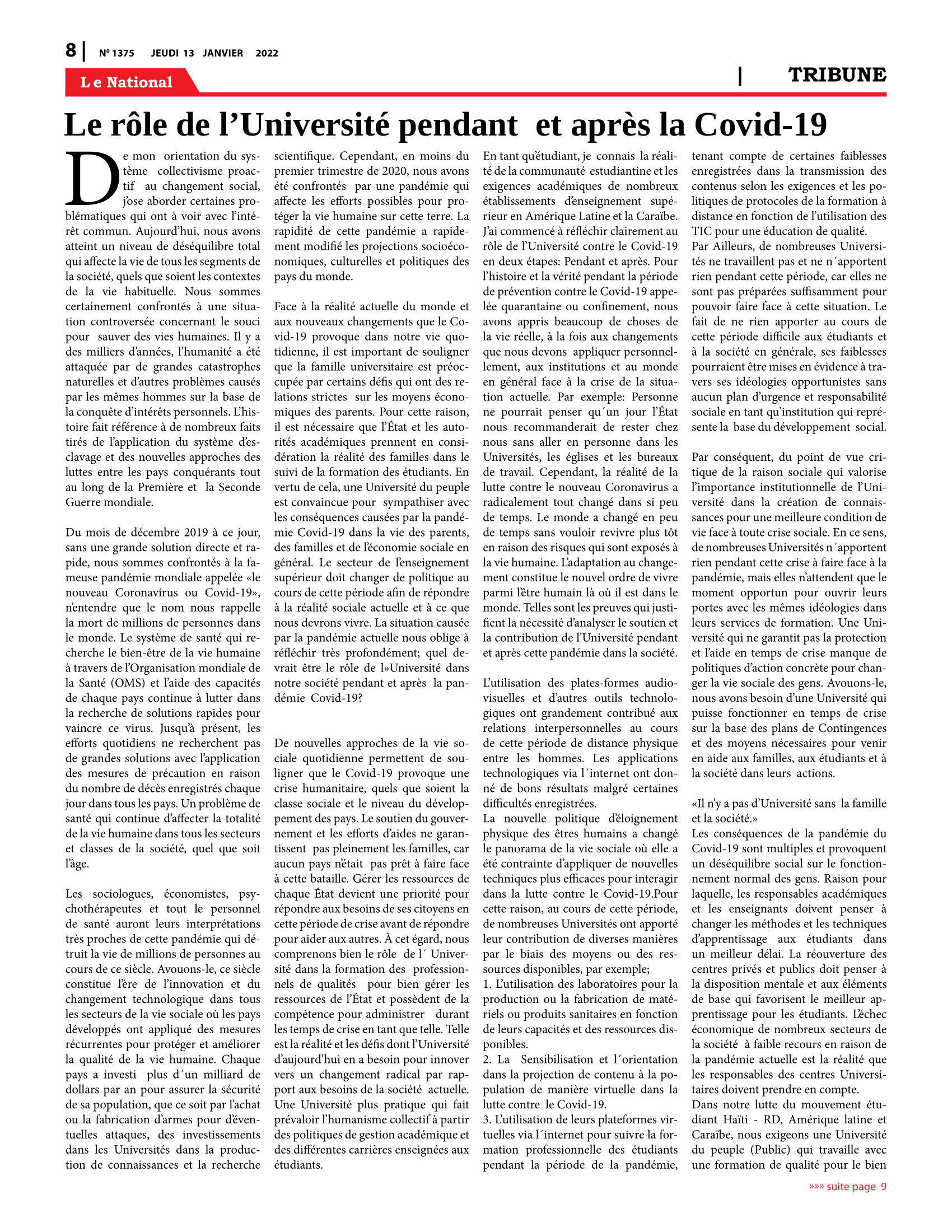 Page 8 de l'édition 1375