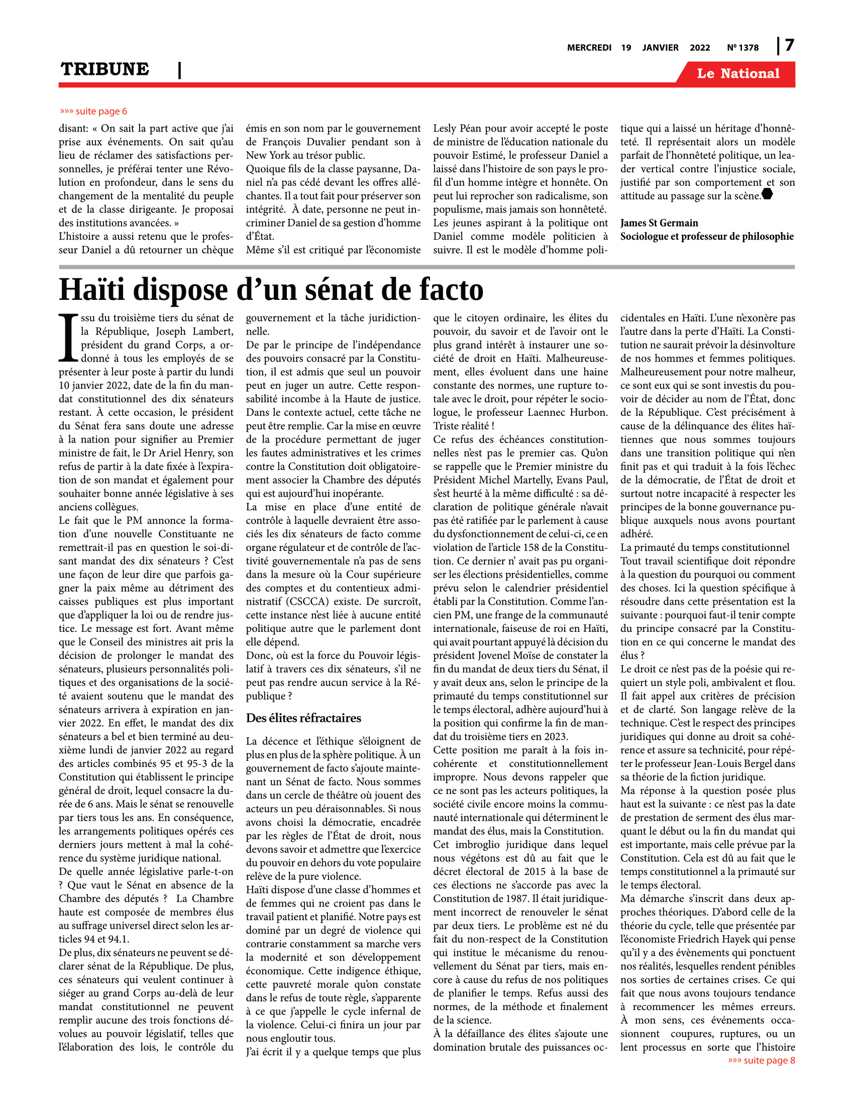Page 7 de l'édition 1378