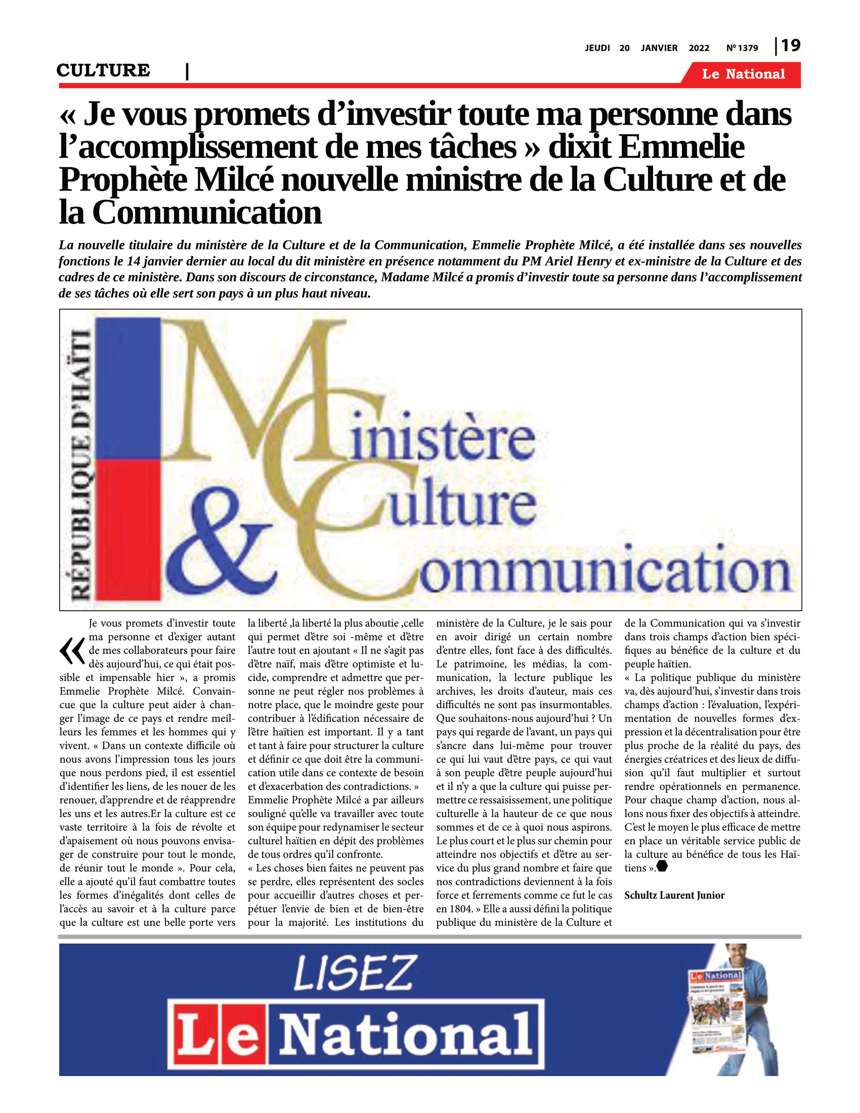 Page 19 de l'édition 1379
