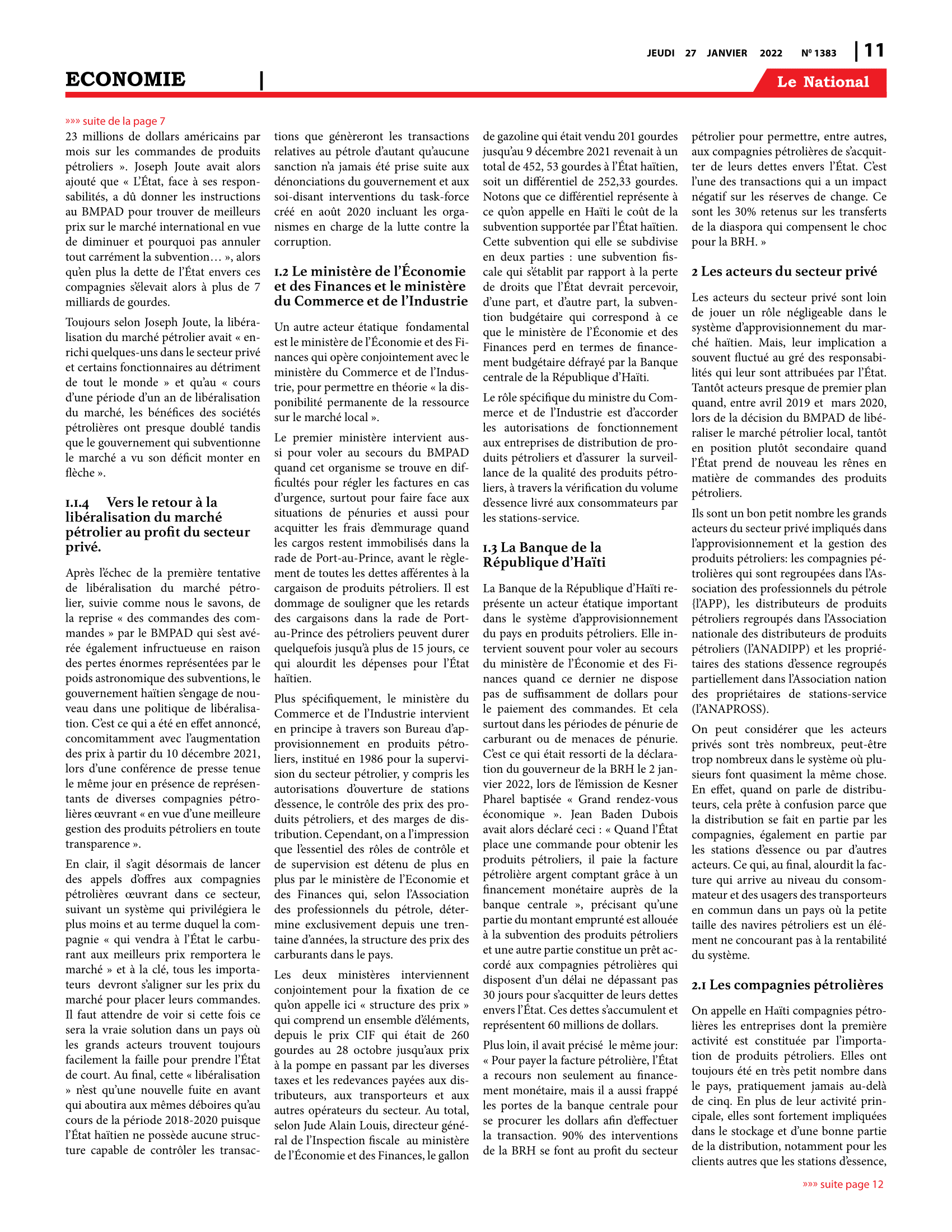 Page 11 de l'édition 1384