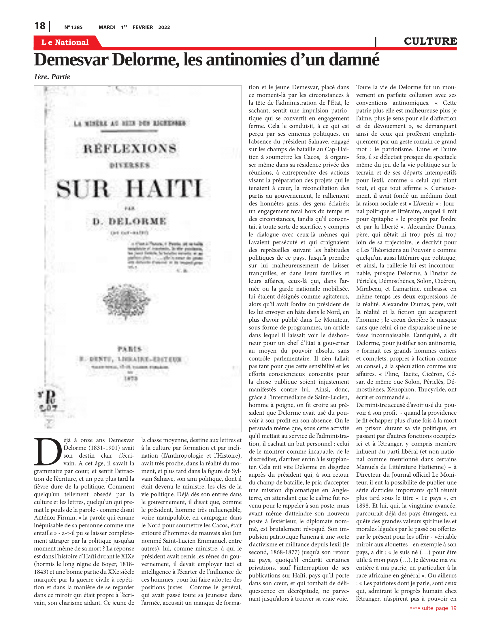 Page 18 de l'édition 1385