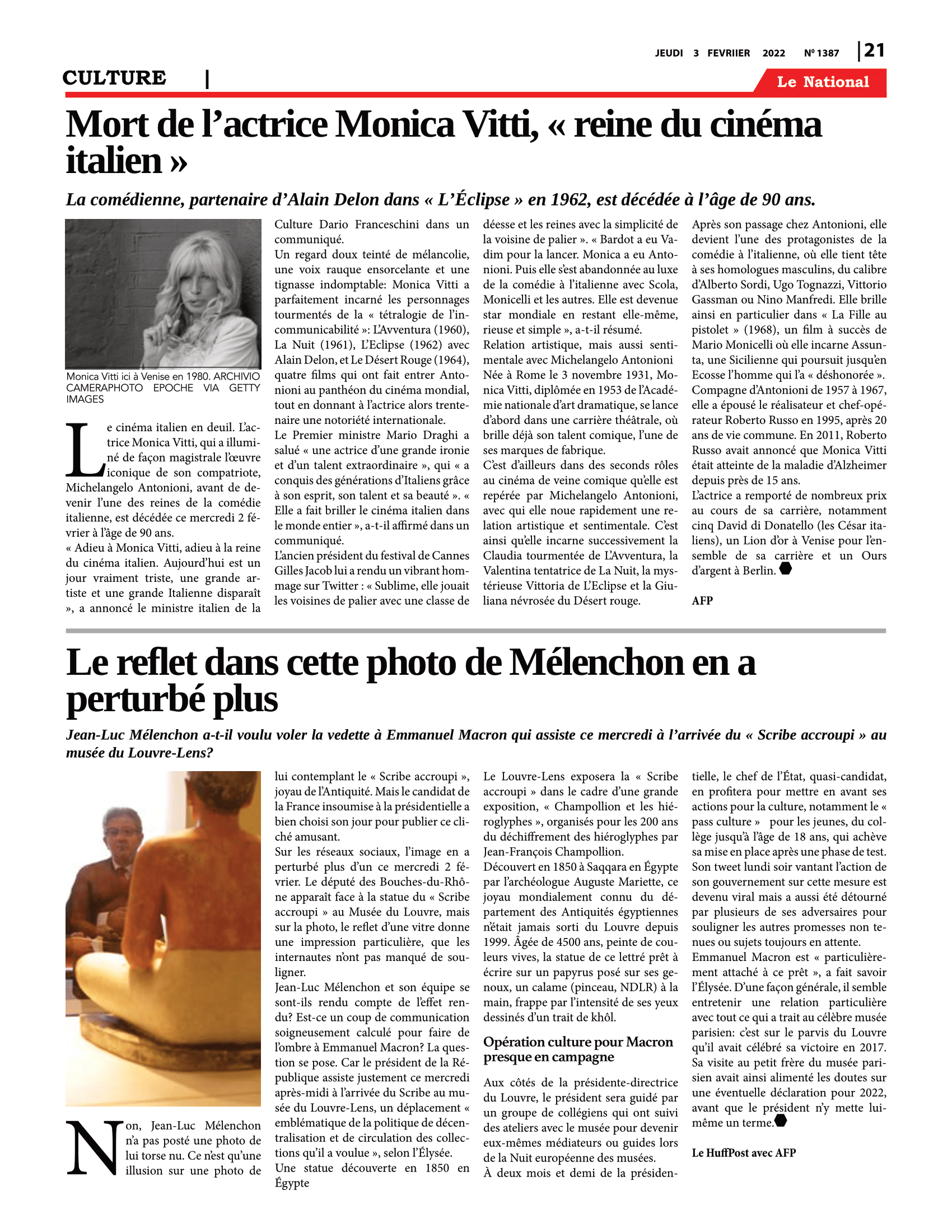 Page 21 de l'édition 1387