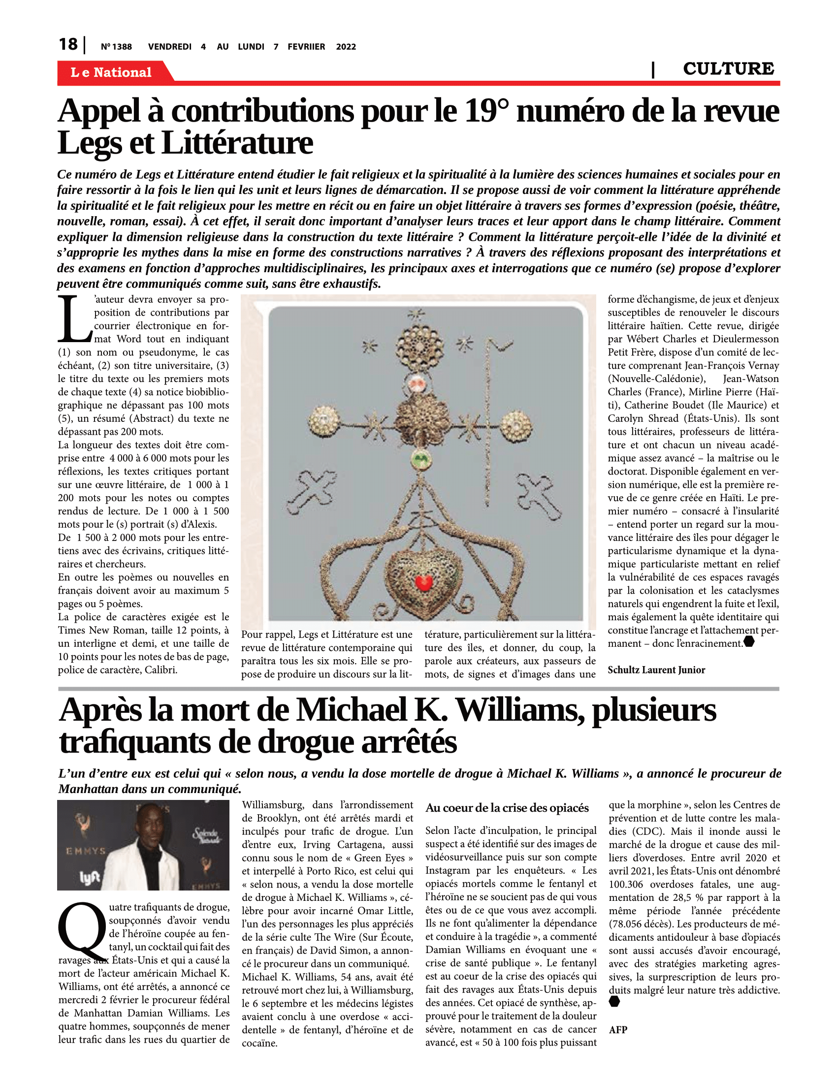 Page 18 de l'édition 1388