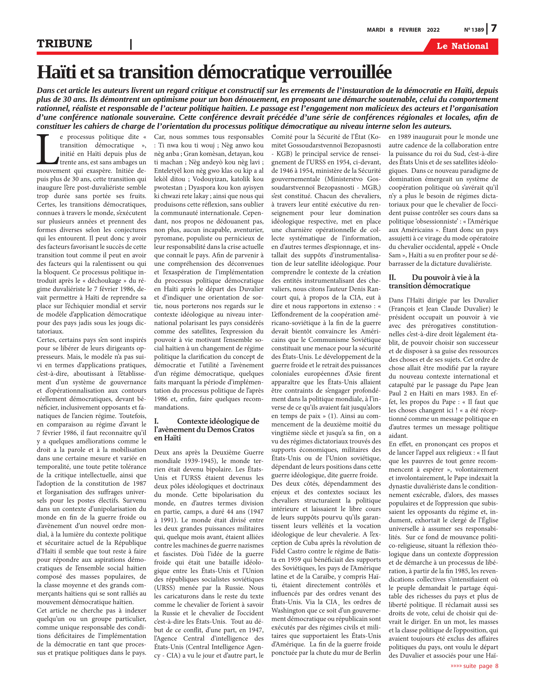 Page 7 de l'édition 1389