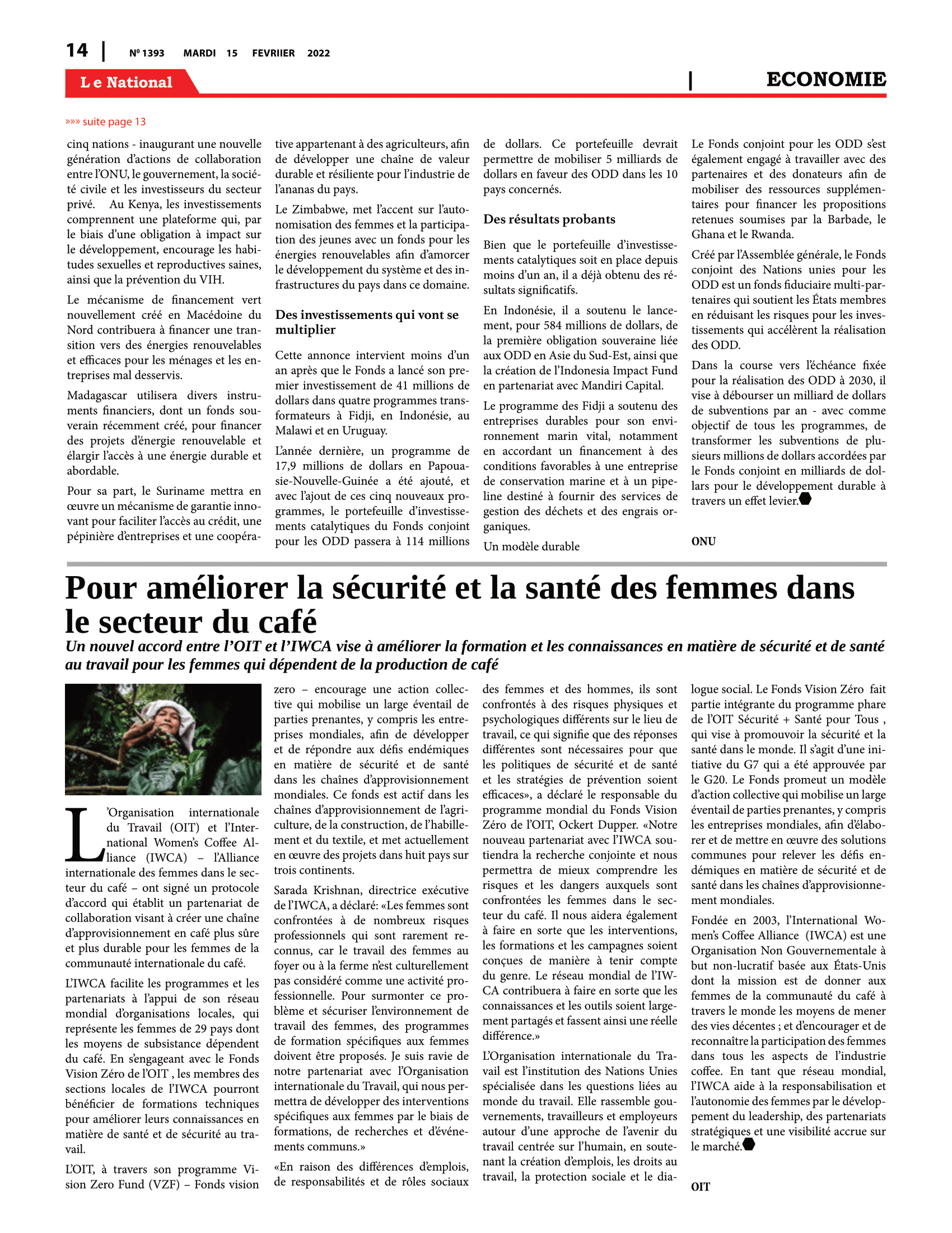Page 14 de l'édition 1393