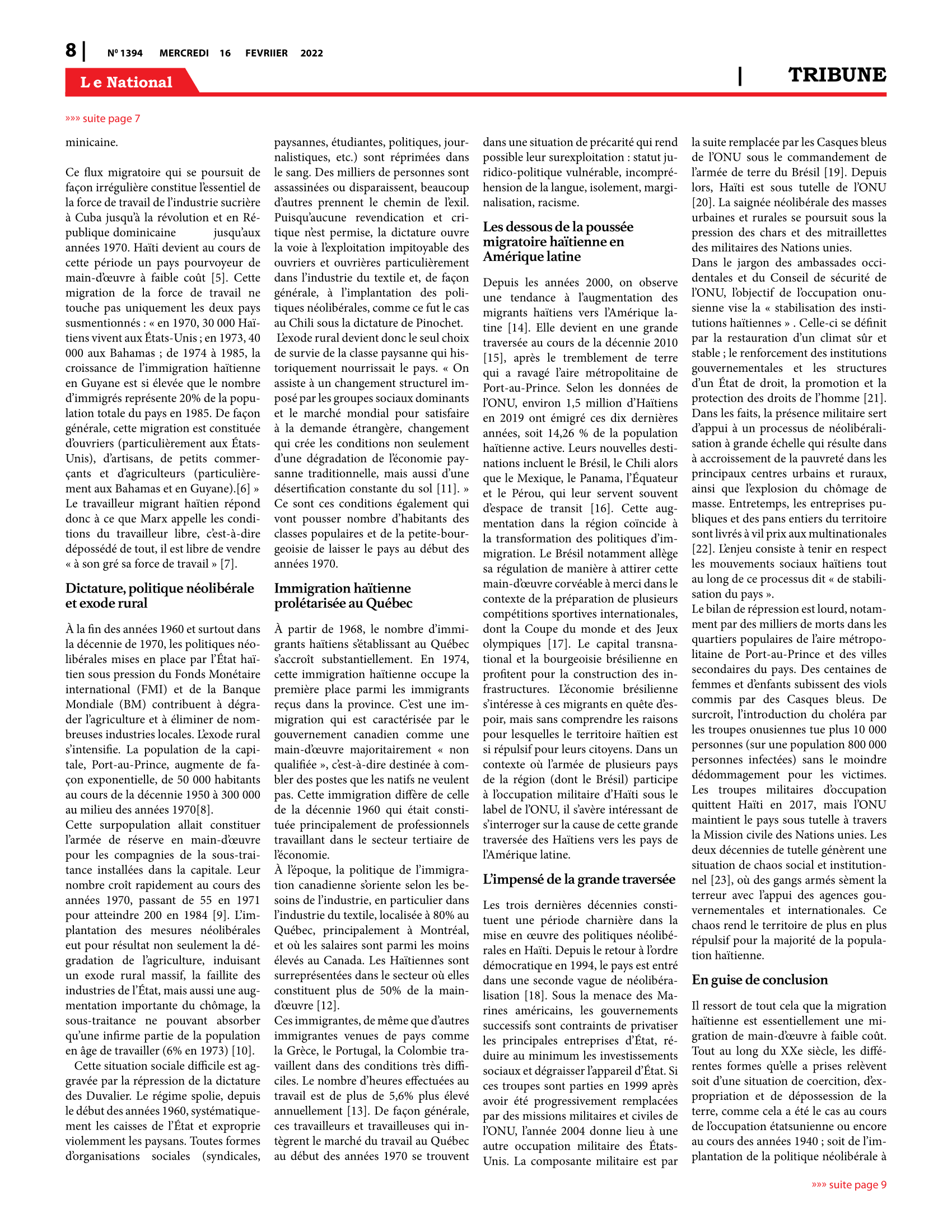 Page 8 de l'édition 1394
