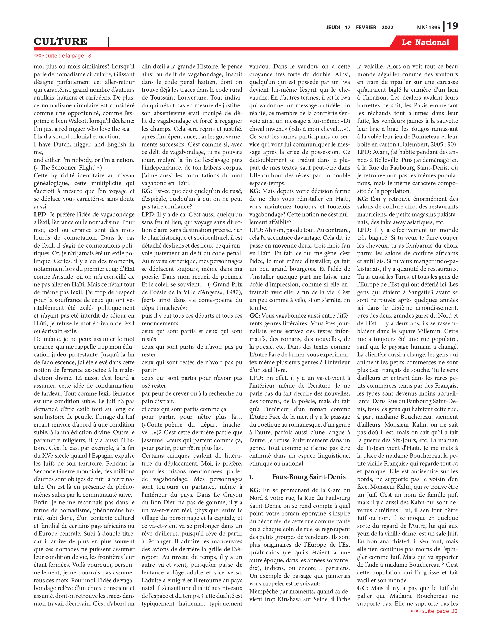 Page 19 de l'édition 1395