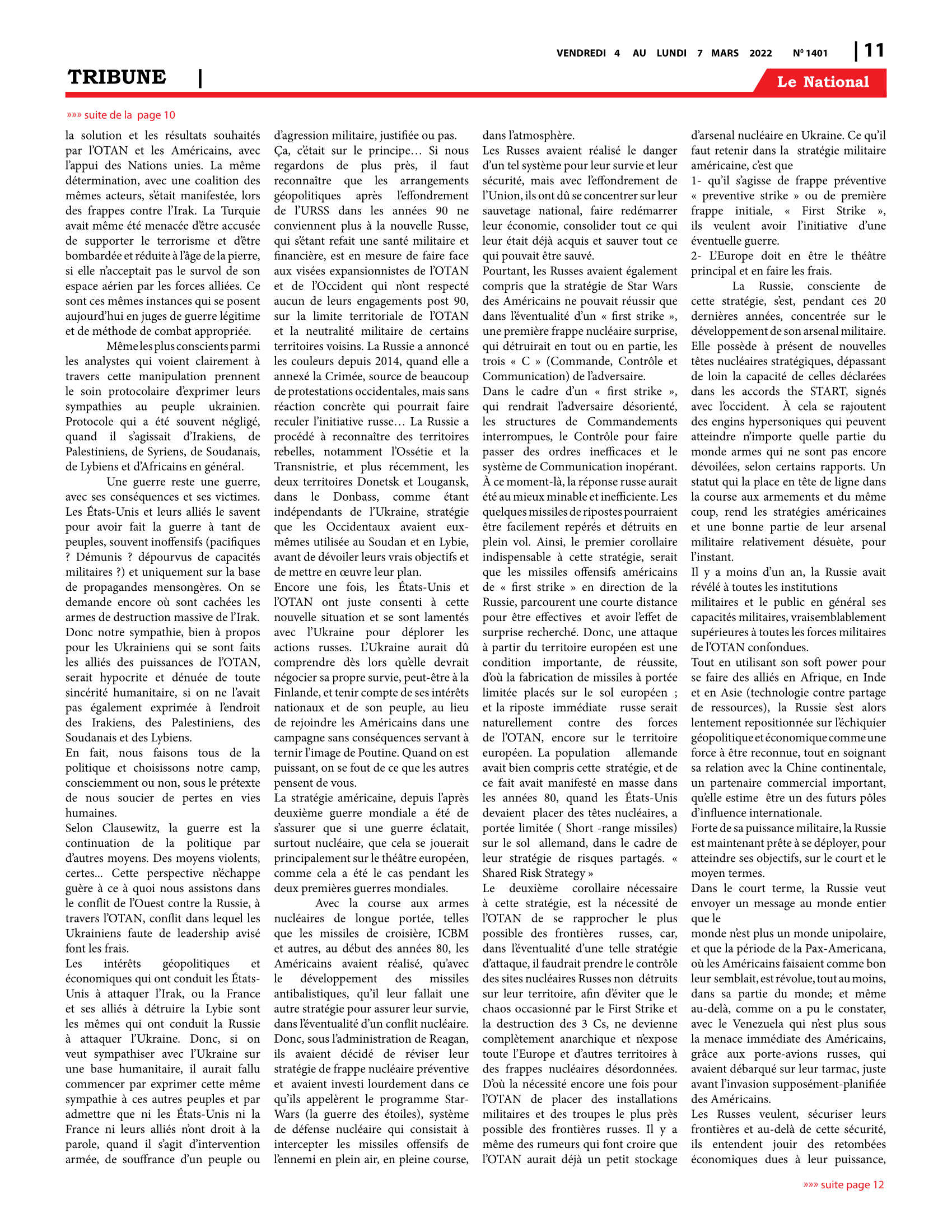 Page 11 de l'édition 1401