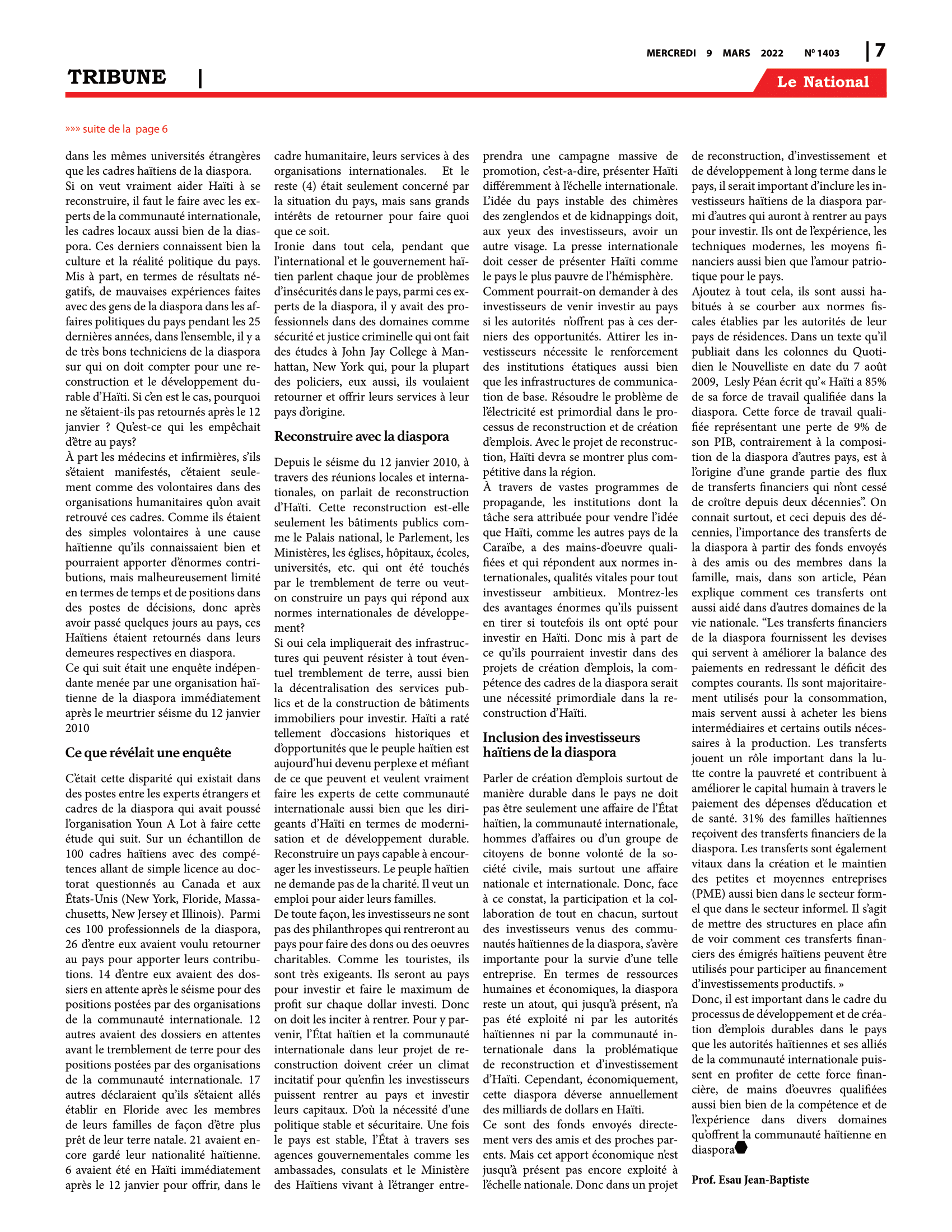Page 7 de l'édition 1403