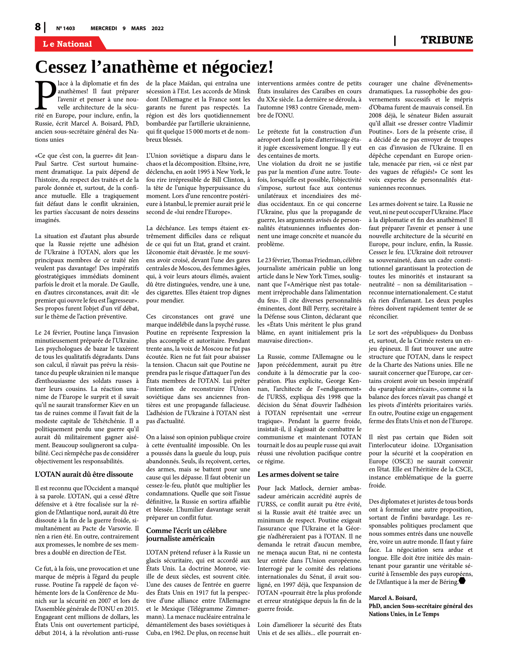 Page 8 de l'édition 1403