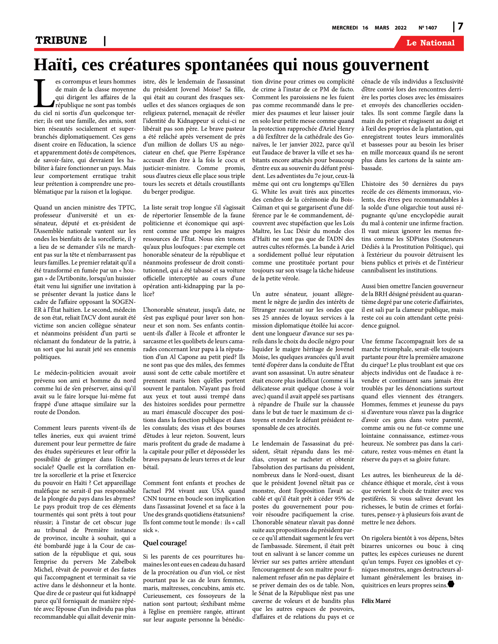 Page 7 de l'édition 1407