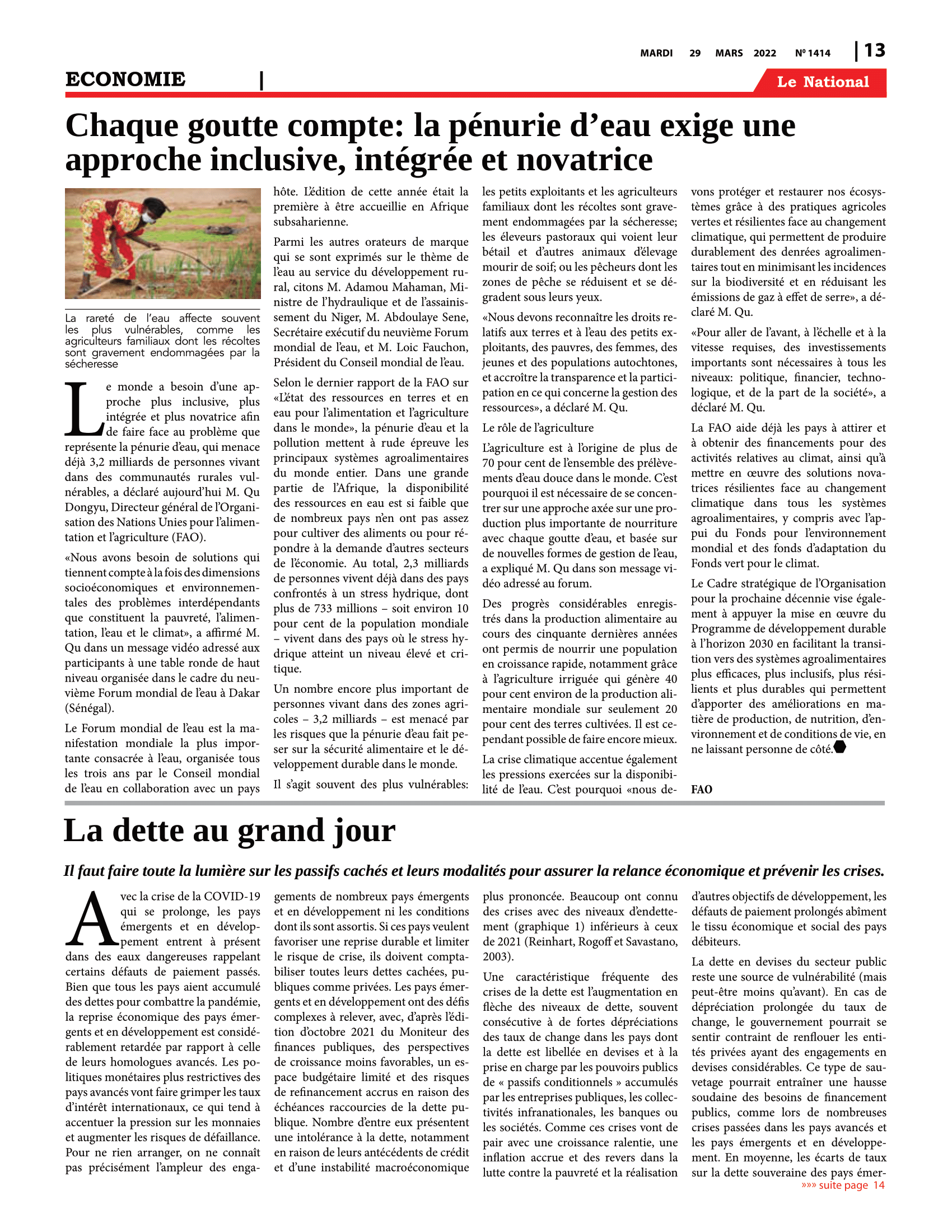 Page 13 de l'édition 1414
