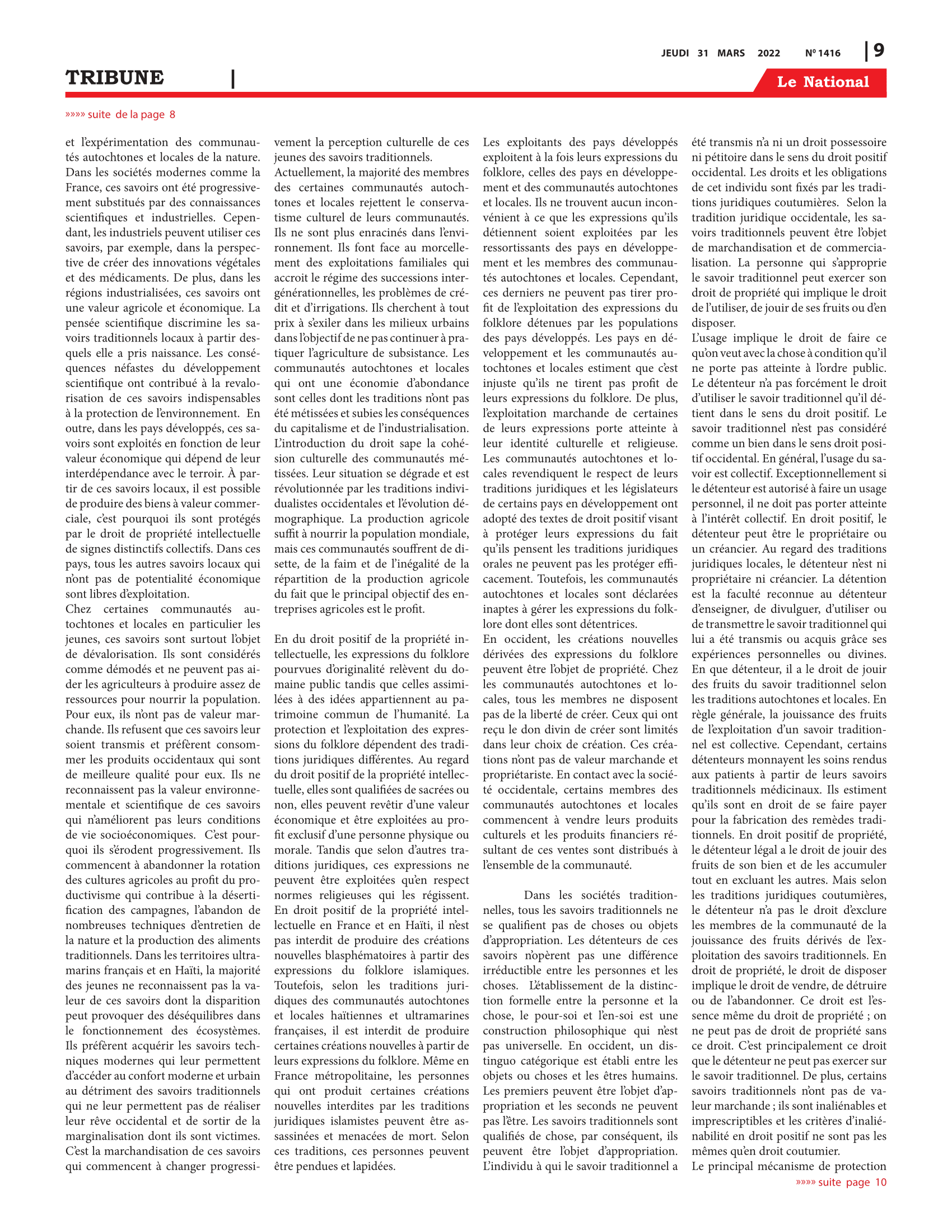 Page 9 de l'édition 1416
